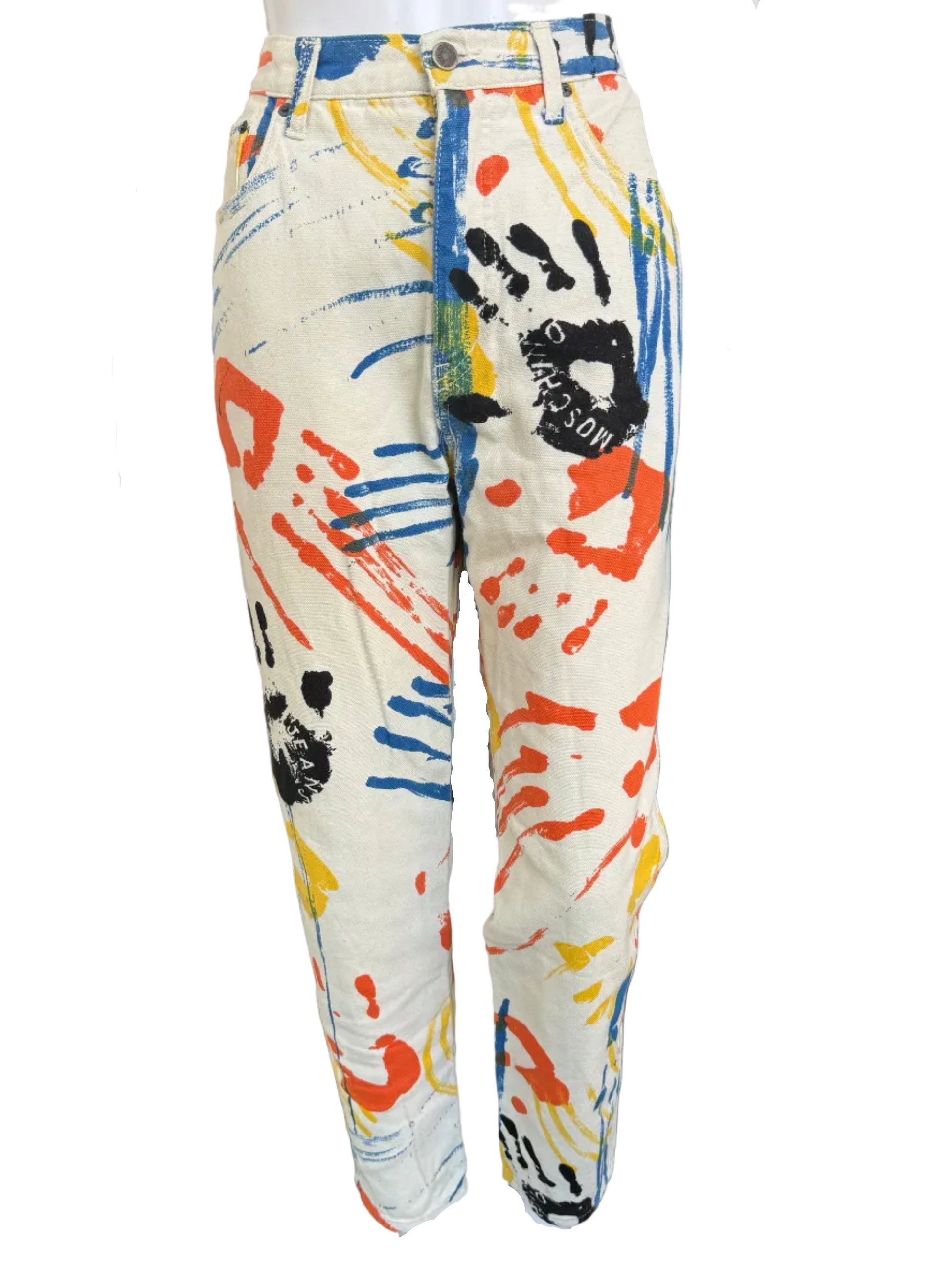 Jeans Moschino Graffiti mani 1990s