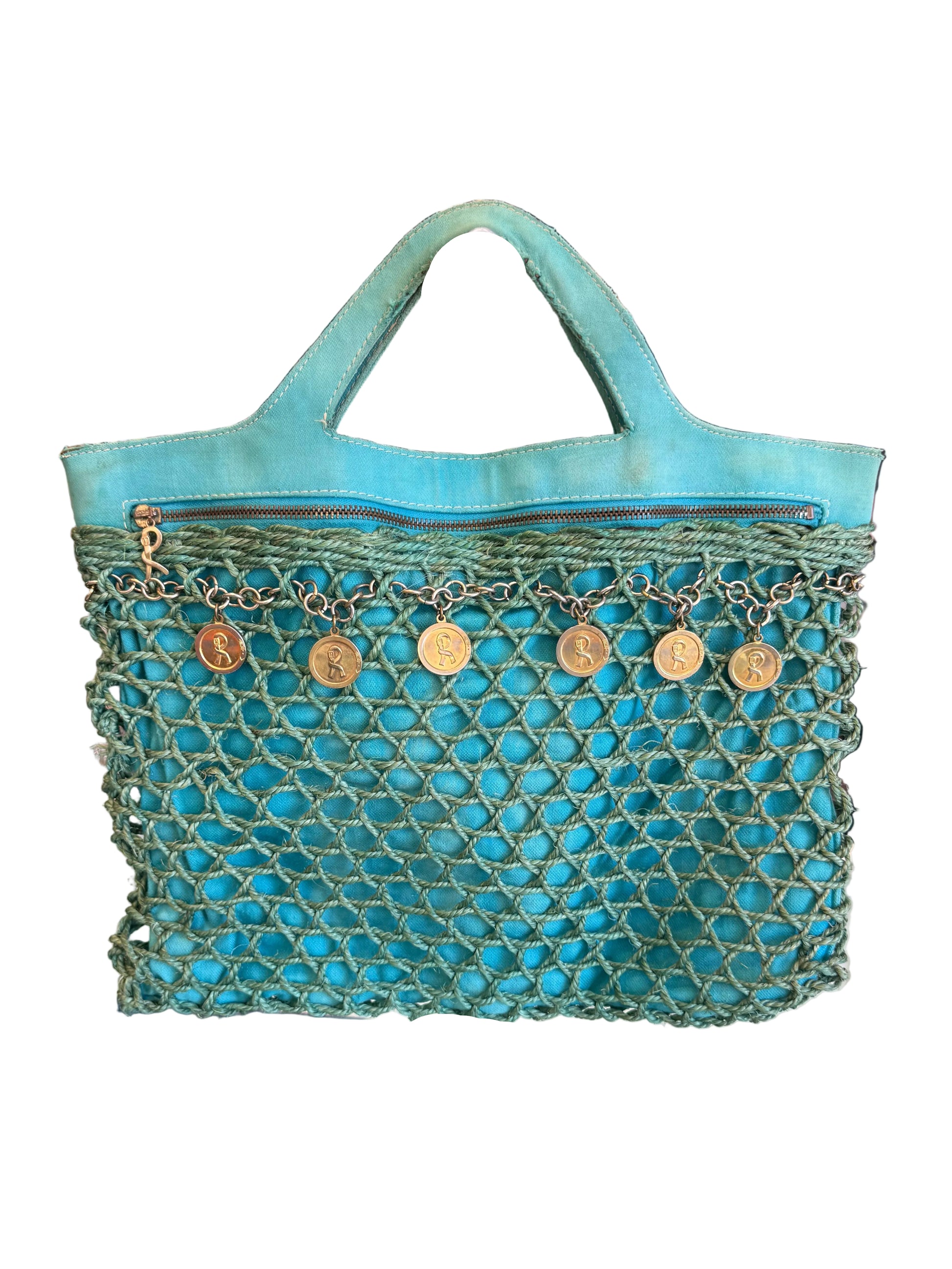 Borsa estiva Roberta Di Camerino paglia intrecciata 60s
