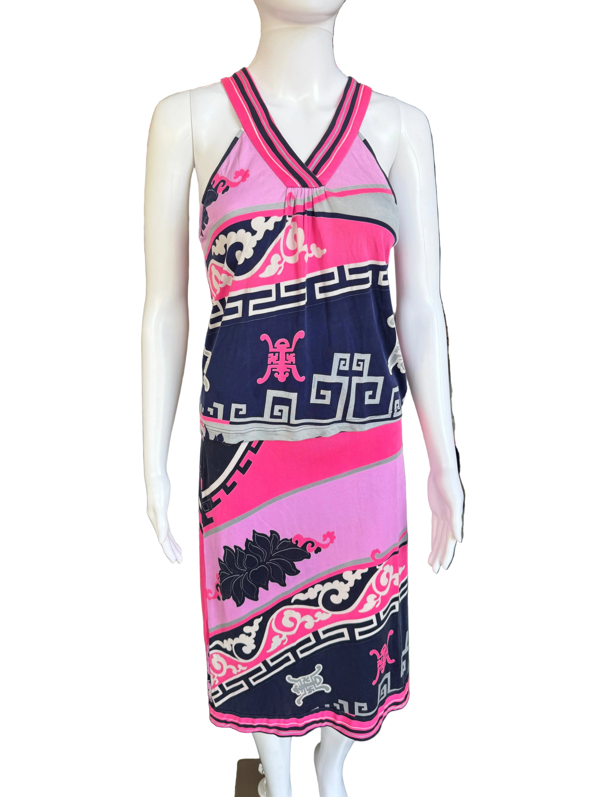 Completo Leonard Paris in seta stile Cina 00s