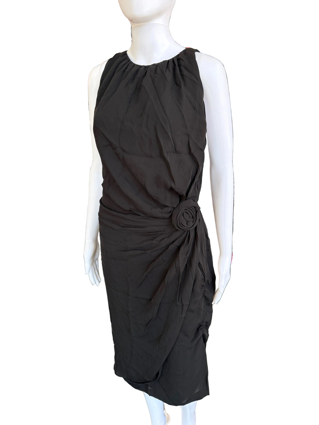 Abito Moschino fiore seta 2000s
