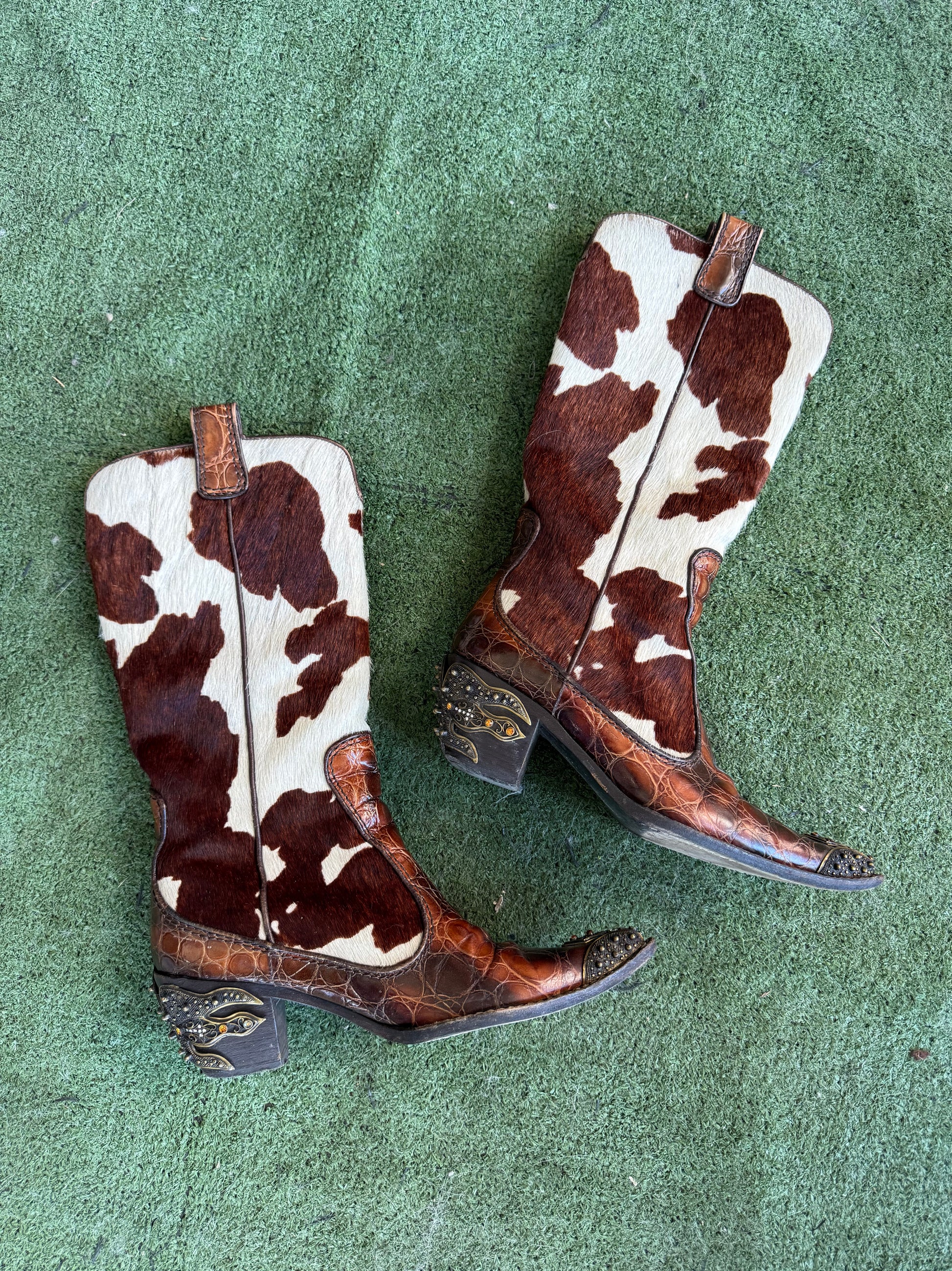 Stivali gioiello Giuseppe Zanotti Cowboy Texani cavallino