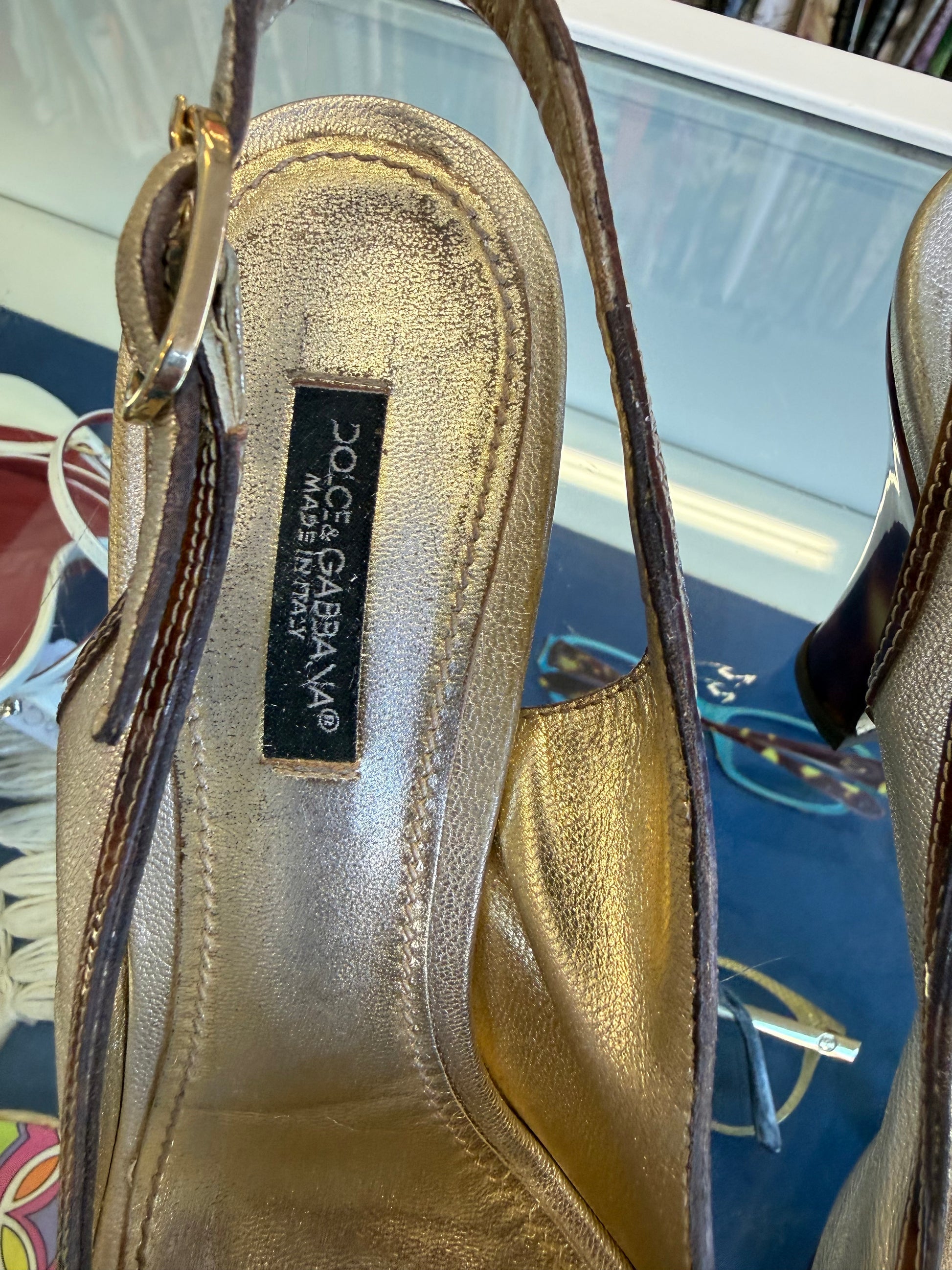 Sandali Dolce & Gabbana tartarugati primi anni 2000