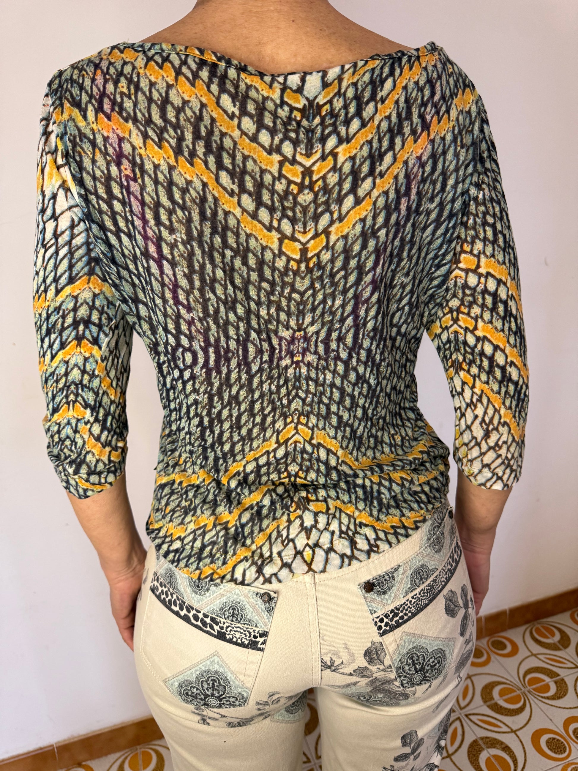 Top Squame pesce Roberto Cavalli Just 2000”