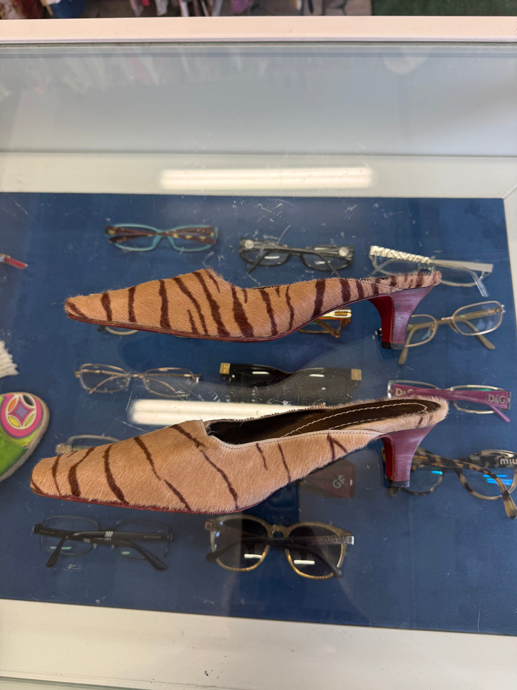 Sabot Valentino Garavani cavallino zebrato 90s/00s