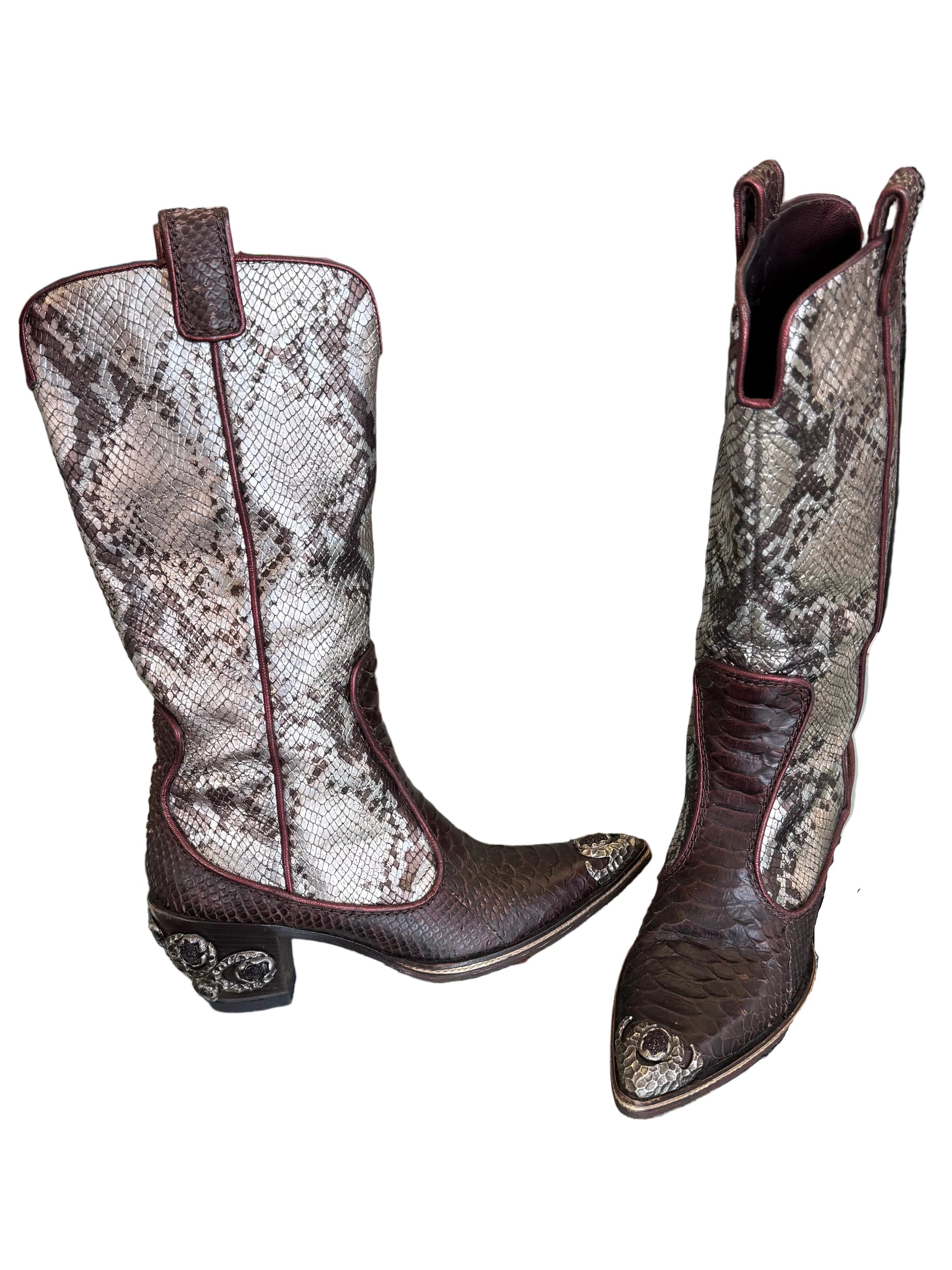 Stivali gioiello Giuseppe Zanotti Cowboy Texani pitone