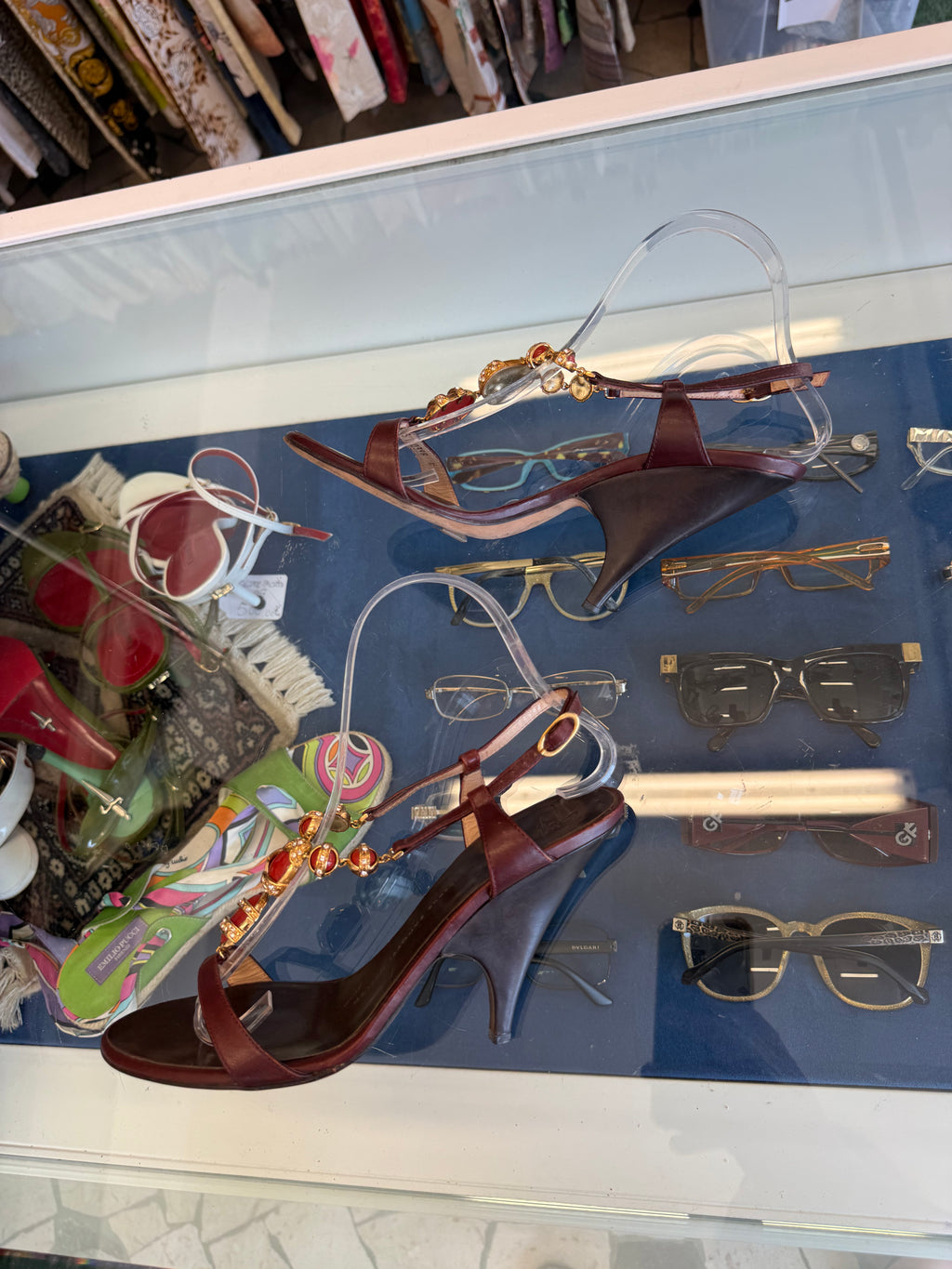 Sandali gioiello Giuseppe Zanotti corallo 00s