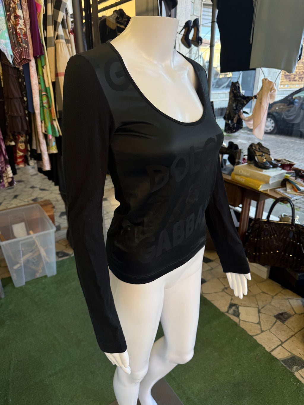 Top Dolce & Gabbana scritta 00s