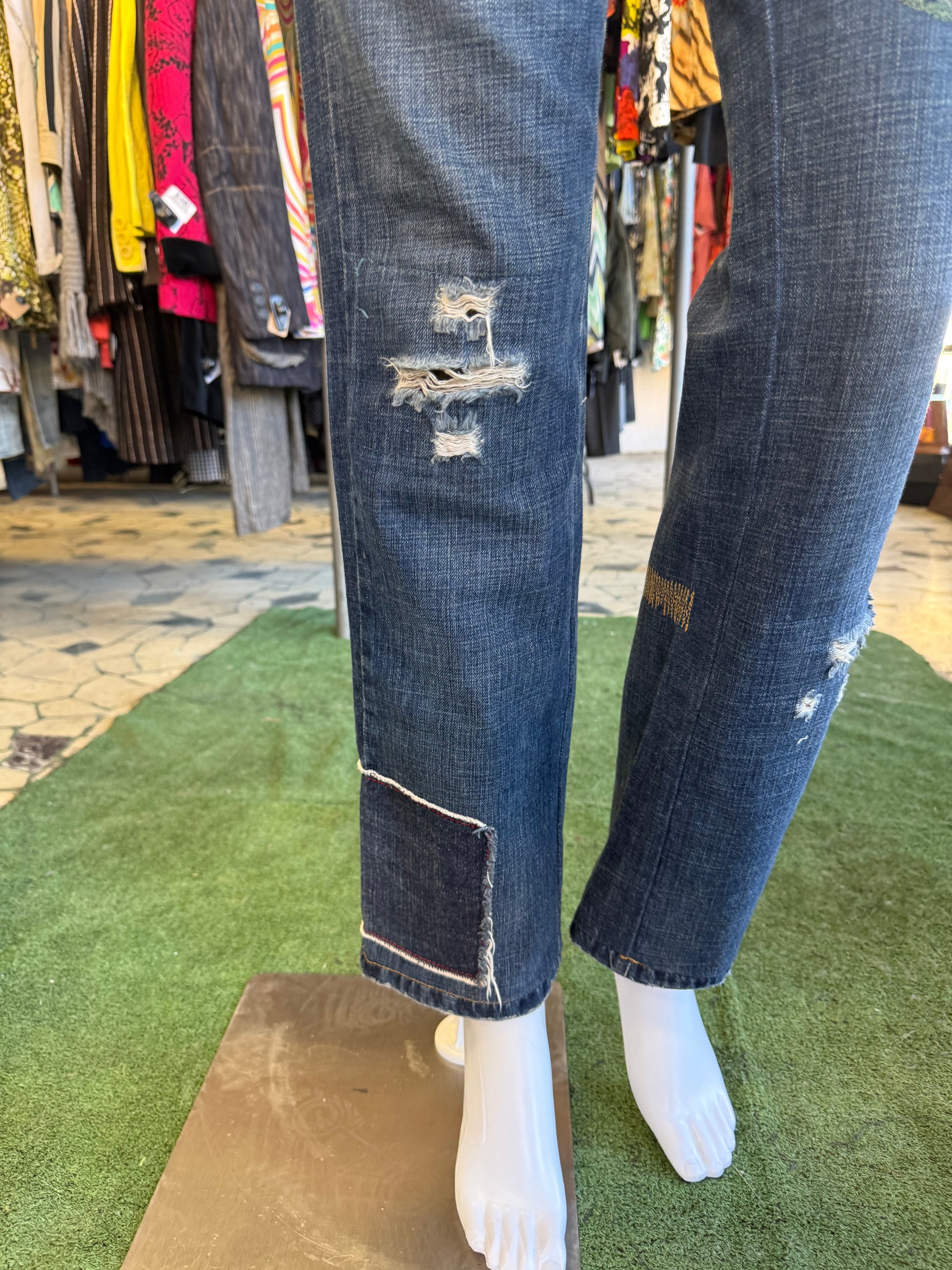 Jeans D&G patchwork SS2004 S*X print