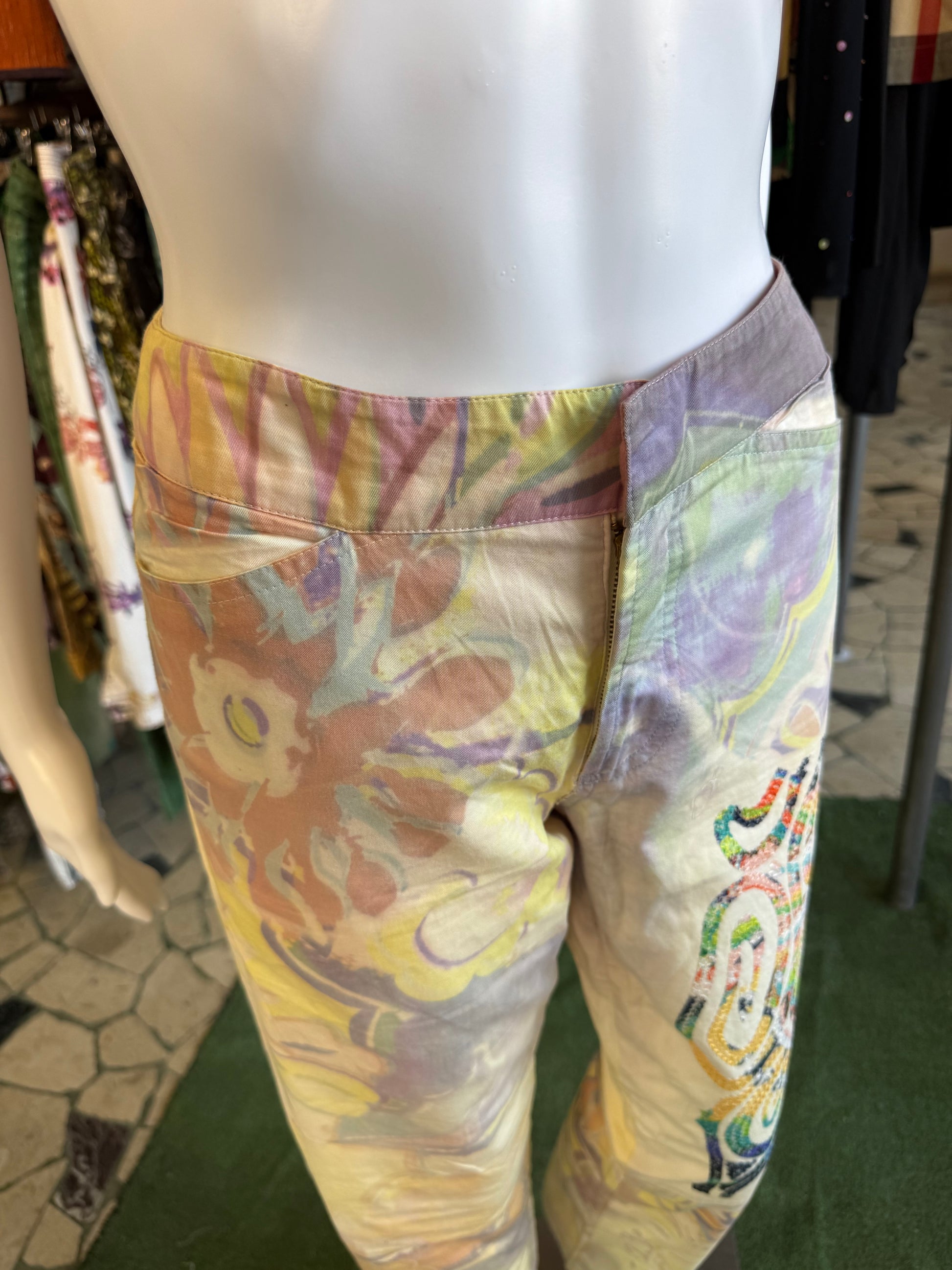 Pantalone Gianfranco Ferrè ricamato 00s