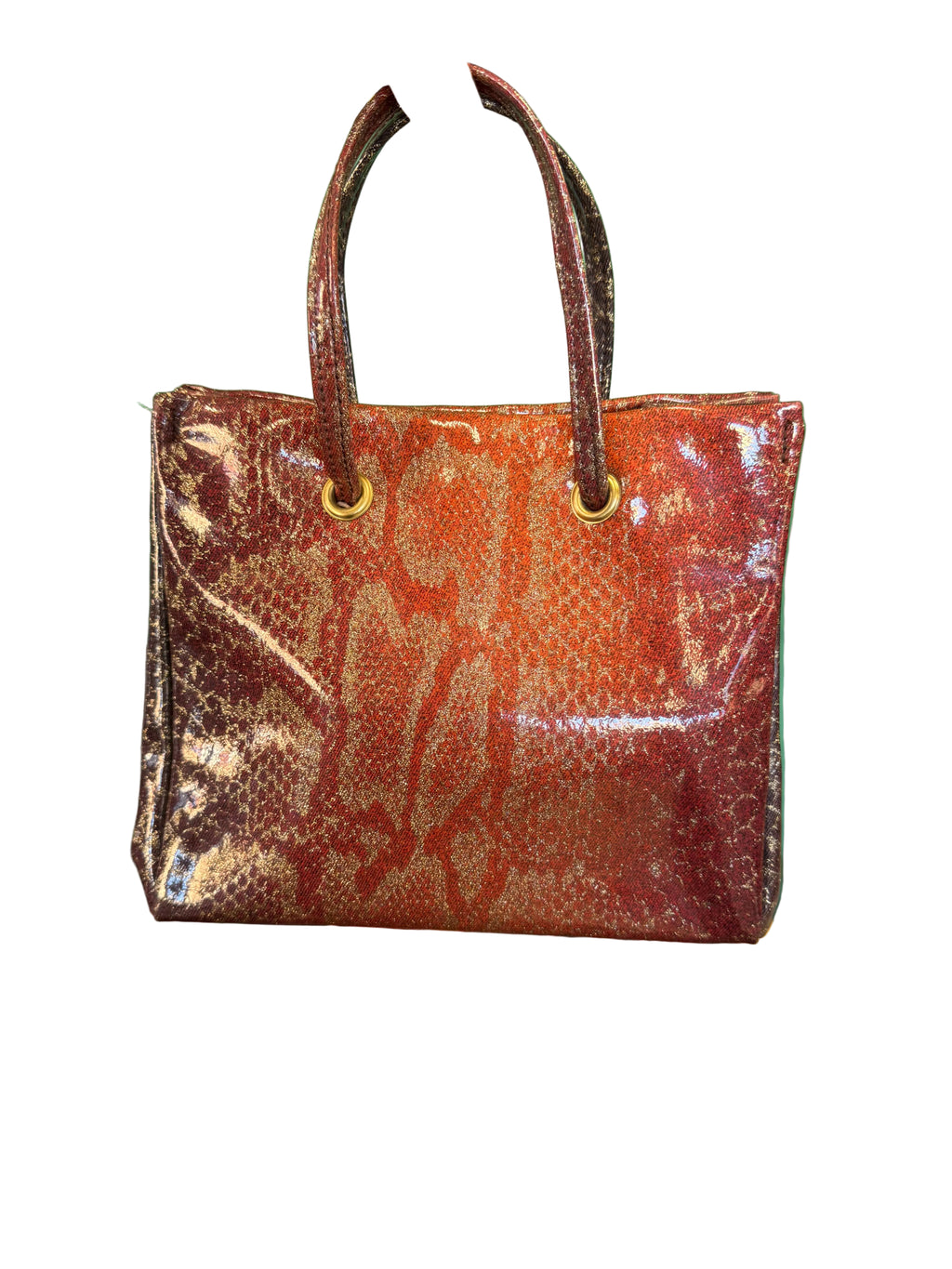 Borsa pitone rosso Roberto Cavalli AW1999