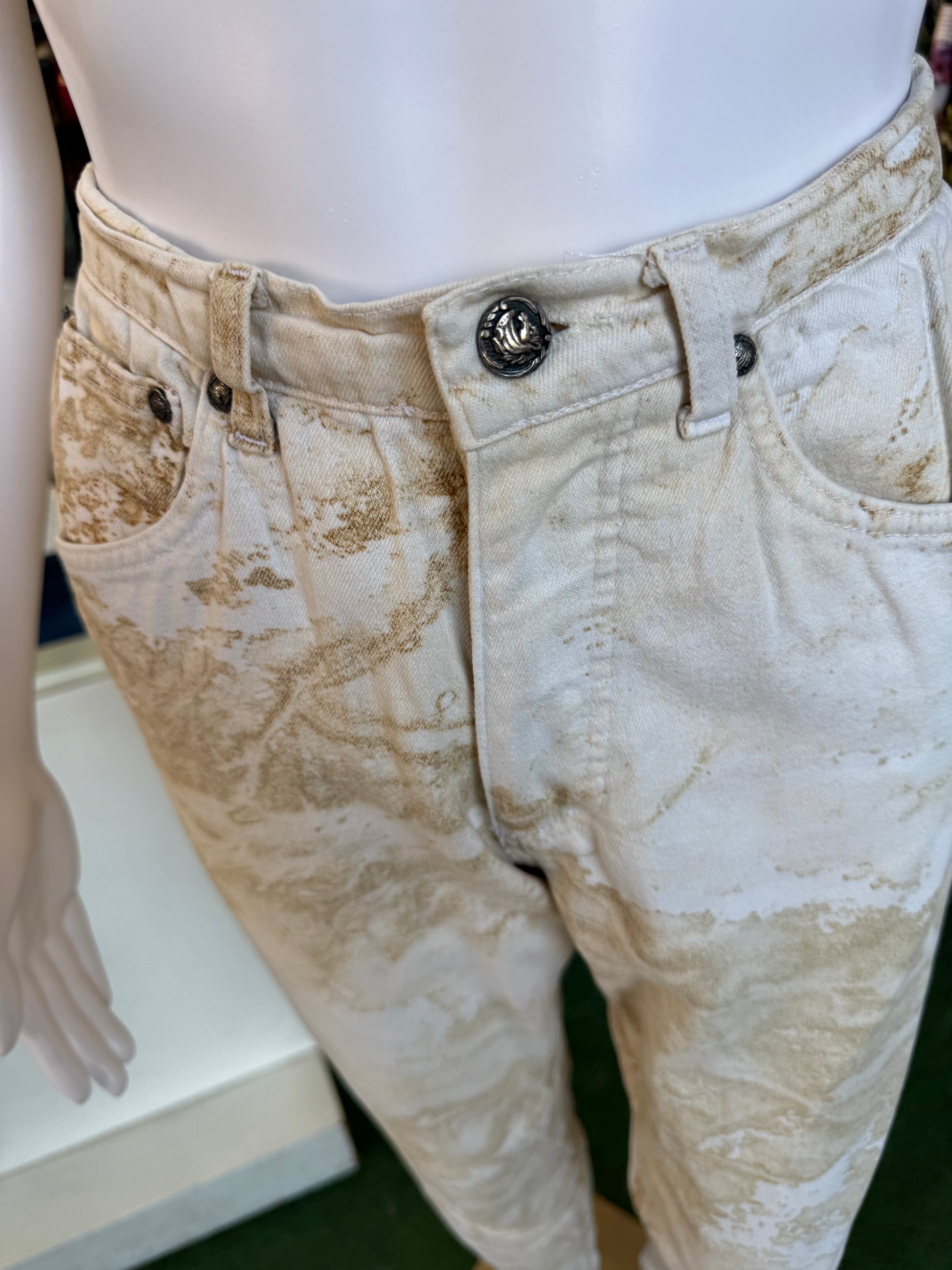 Jeans Roberto Cavalli  marmo e travertino 90s