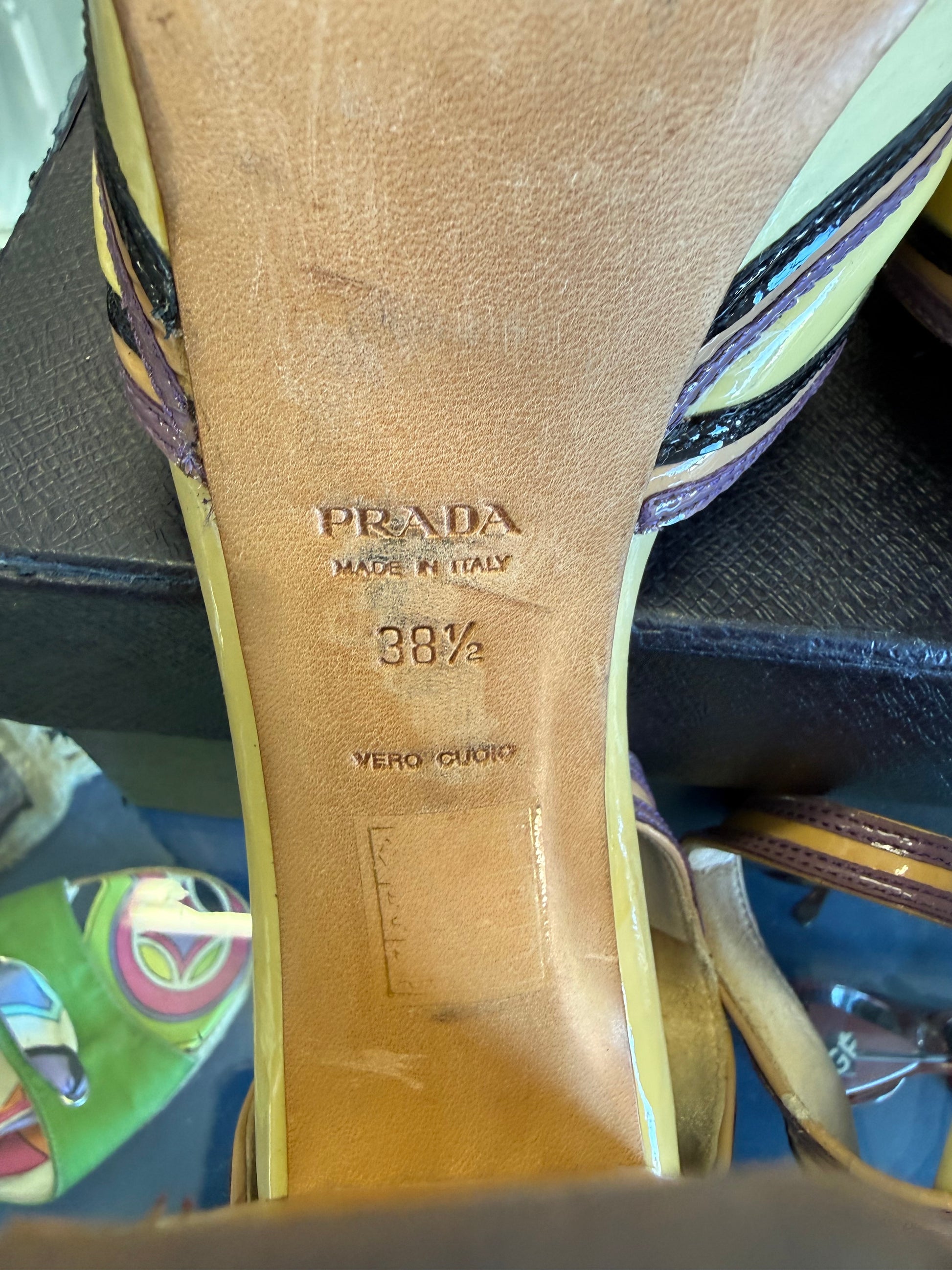 Sandali Prada SS2008 fiore viola
