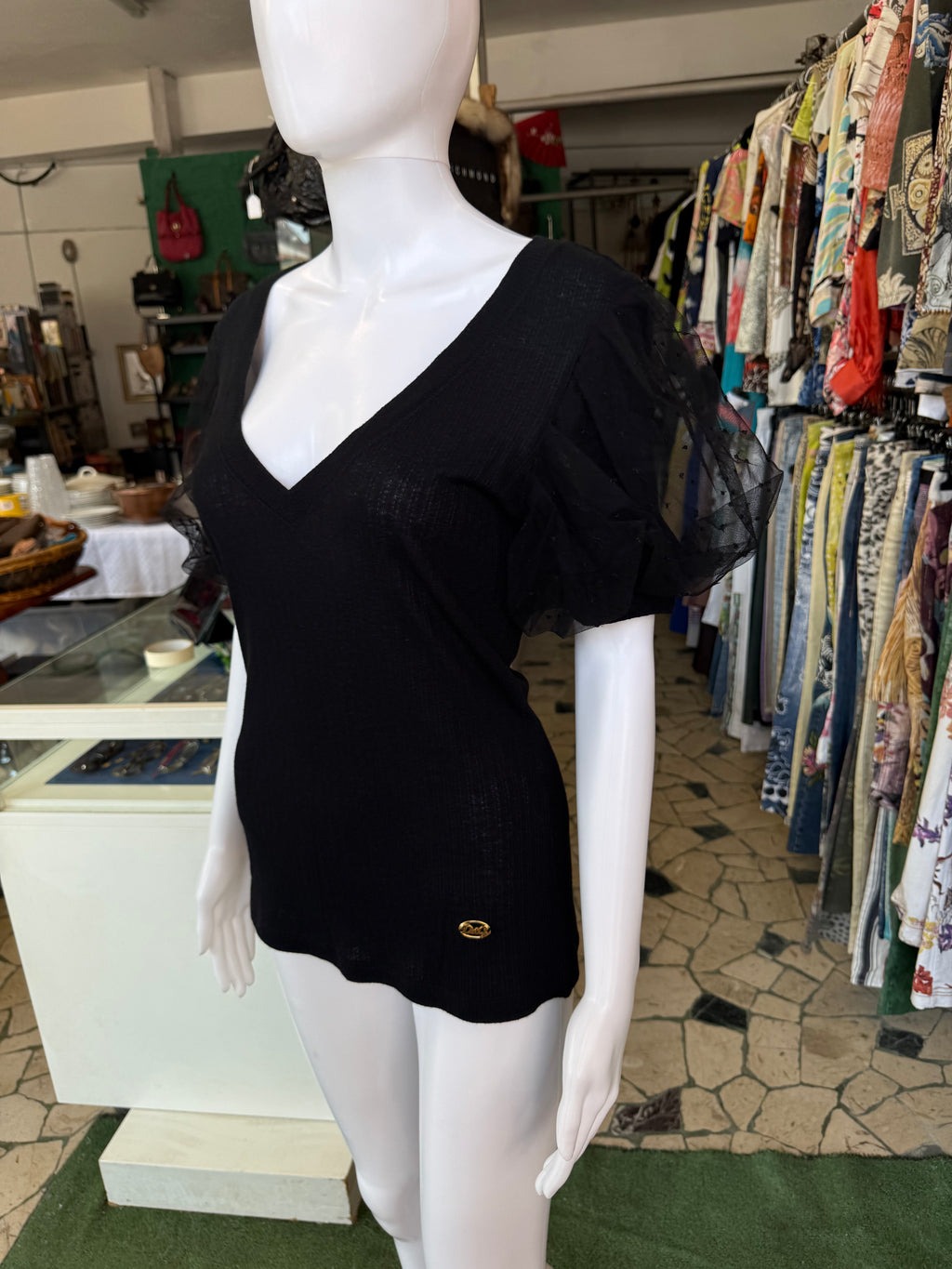 Top Dolce & Gabbana manica sbuffo 00s