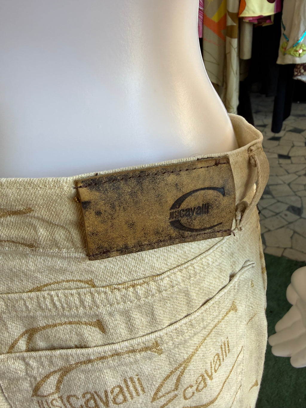 Jeans logo Roberto Cavalli Just 2000s