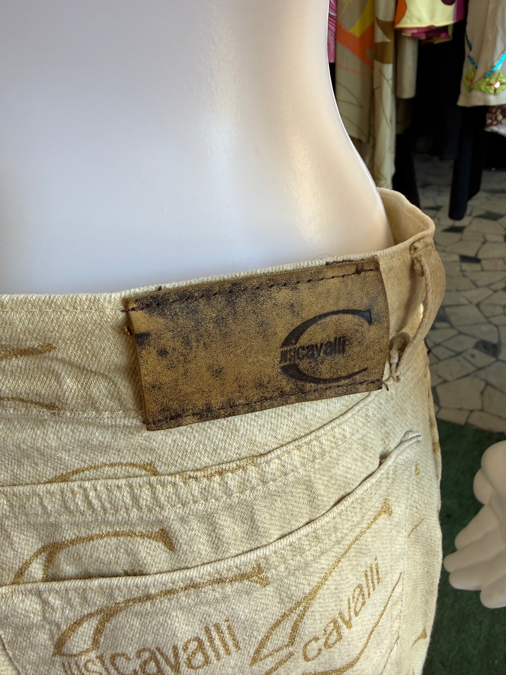 Jeans logo Roberto Cavalli Just 2000s