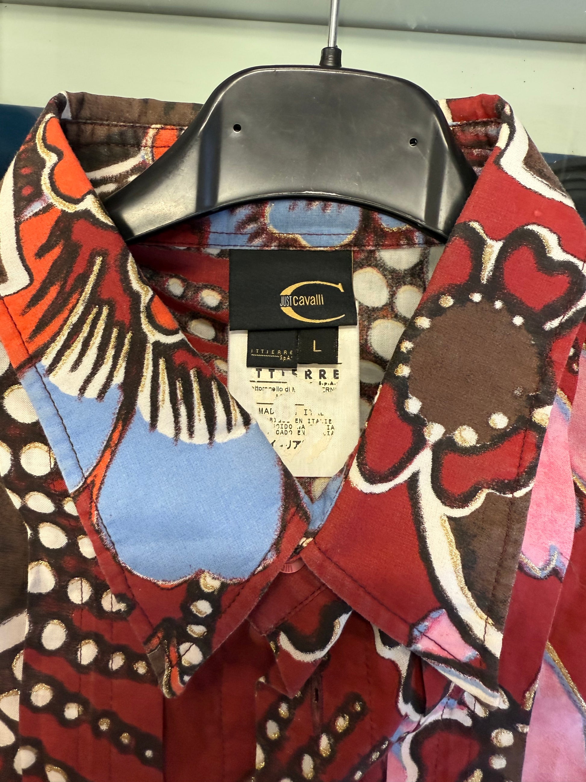 Camicia Roberto Cavalli fiori
