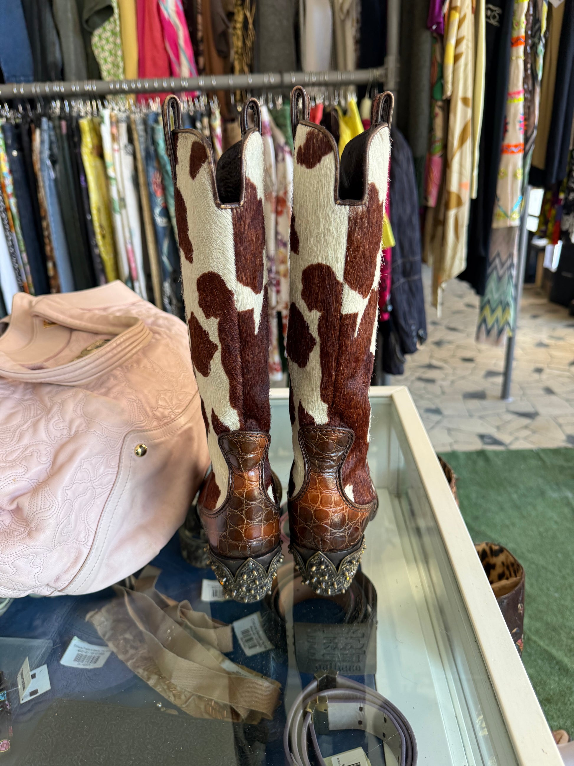 Stivali gioiello Giuseppe Zanotti Cowboy Texani cavallino
