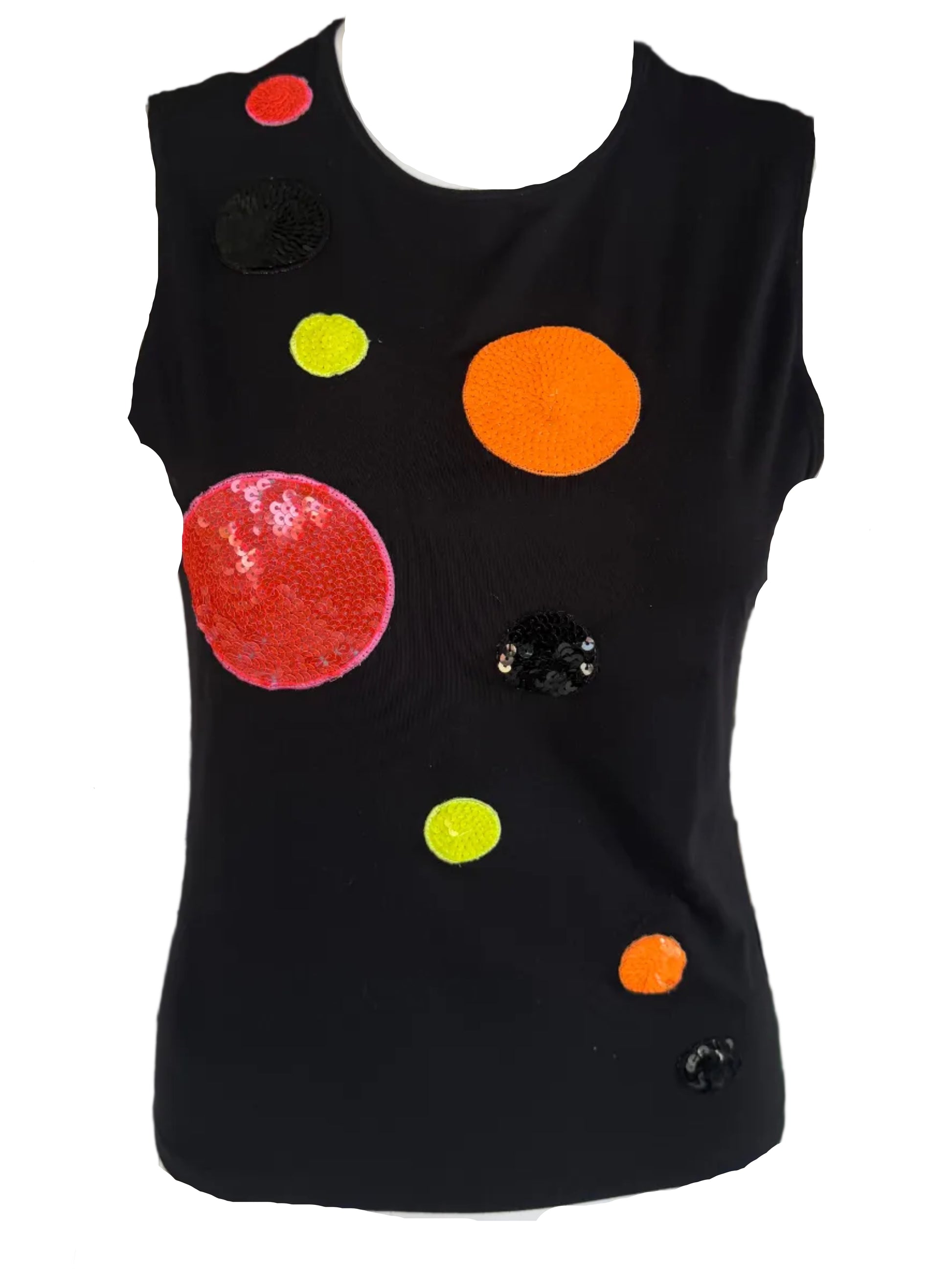 Top Moschino pianeti 90s