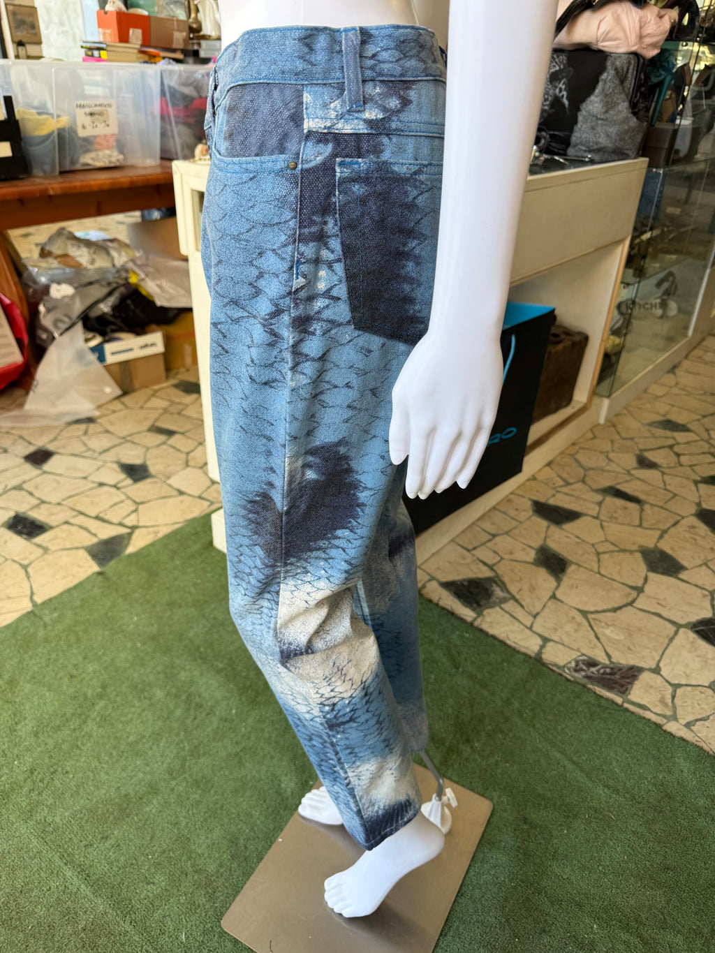 Jeans Roberto Cavalli blue fish 2000”