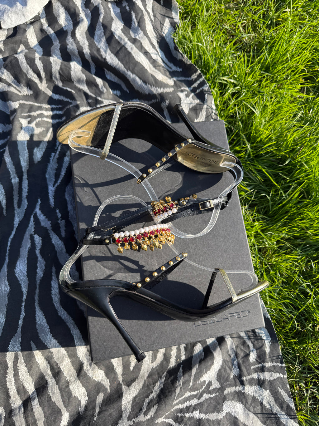 Sandali Dsquared2 gioiello anni 2000"