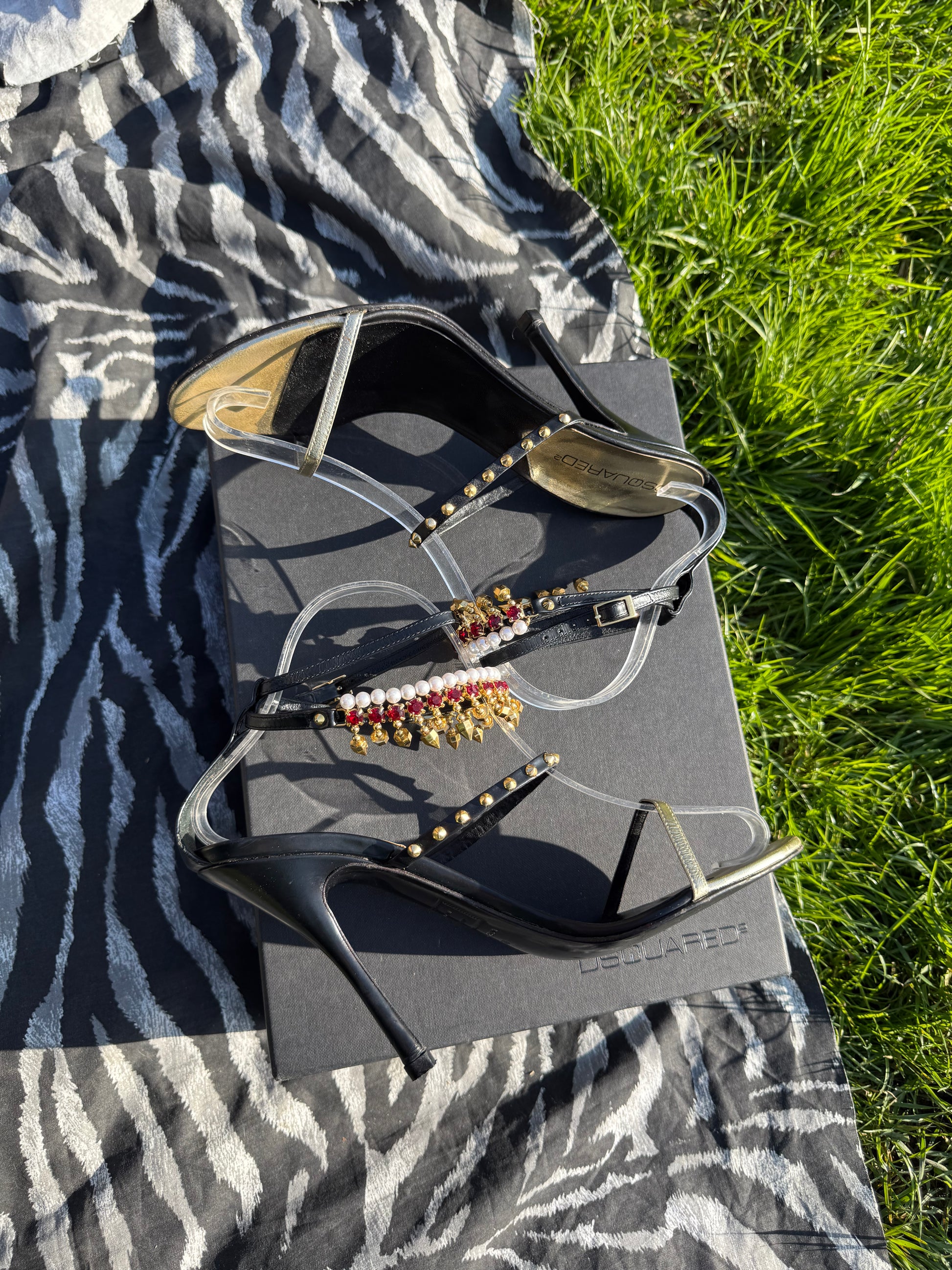 Sandali Dsquared2 gioiello anni 2000"