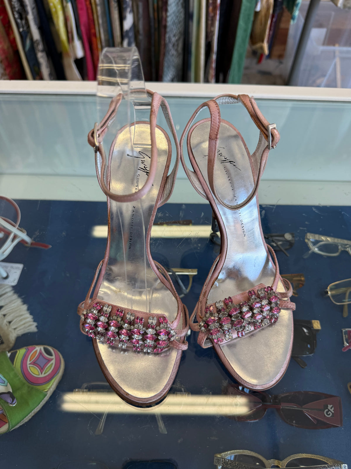 Sandali gioiello Giuseppe Zanotti rosa 00s