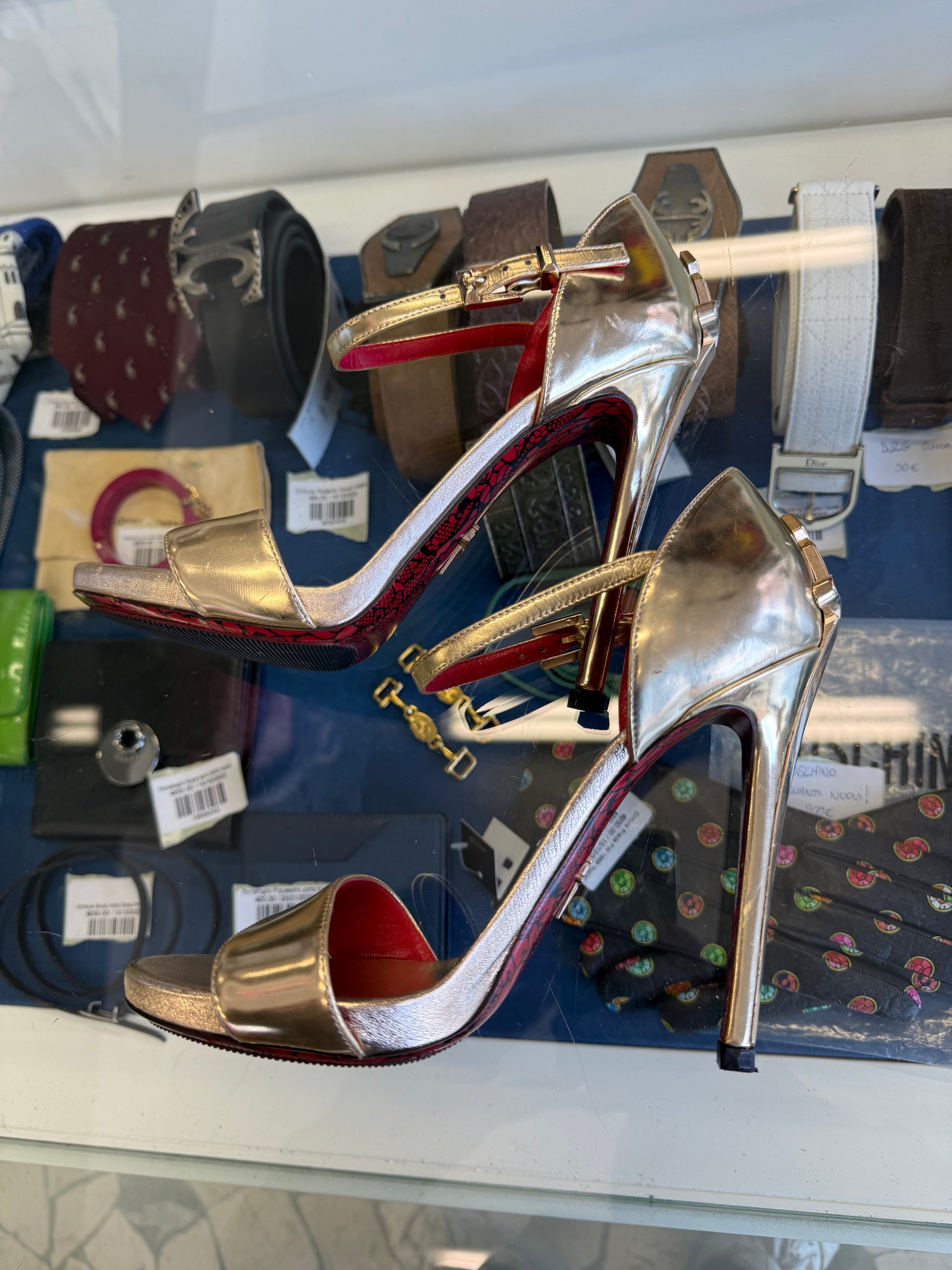 Cesare Paciotti sandali Dagger Heels Lady Blade oro 38