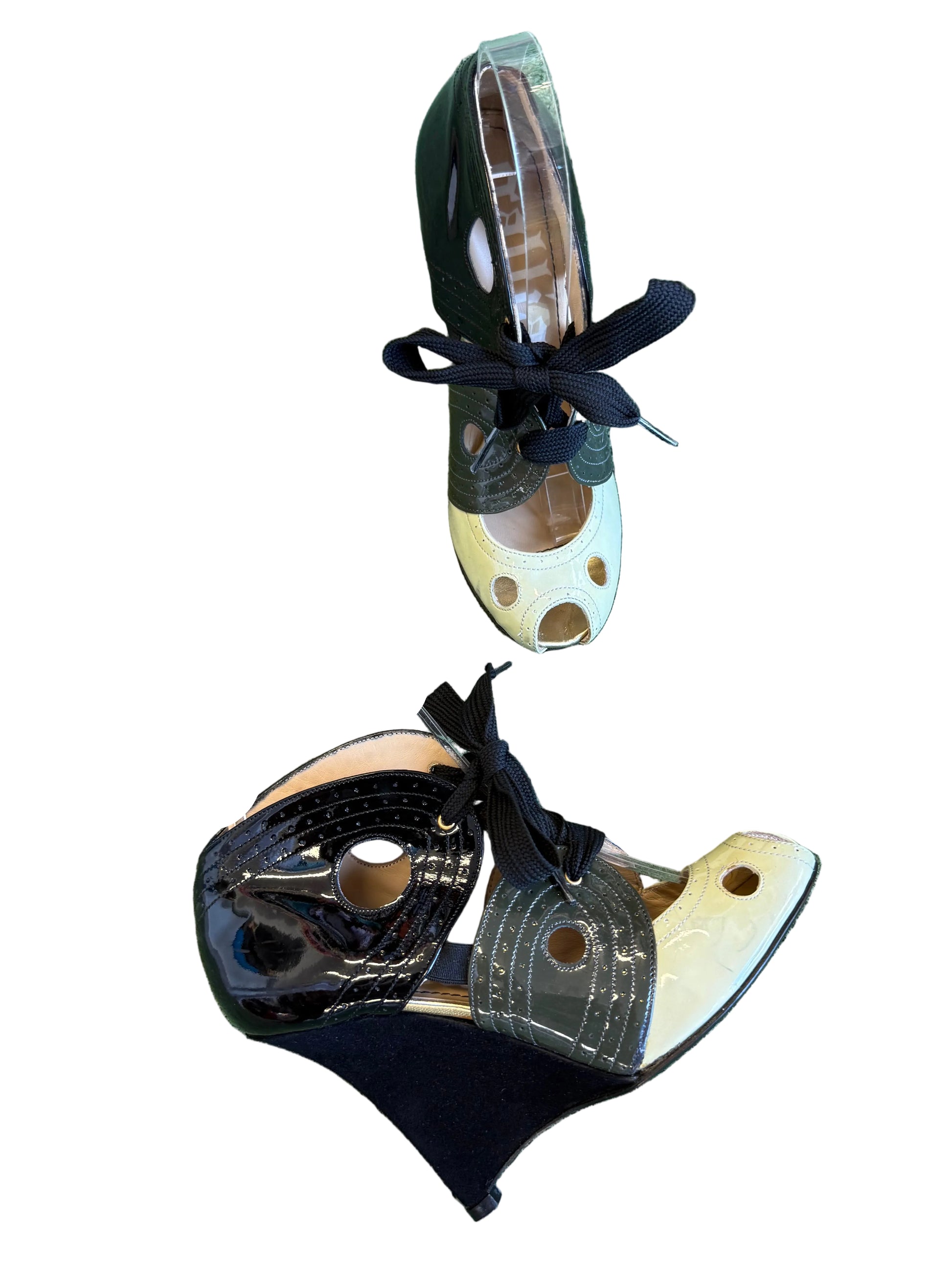 Tacchi aperti John Galliano zeppa 2010s
