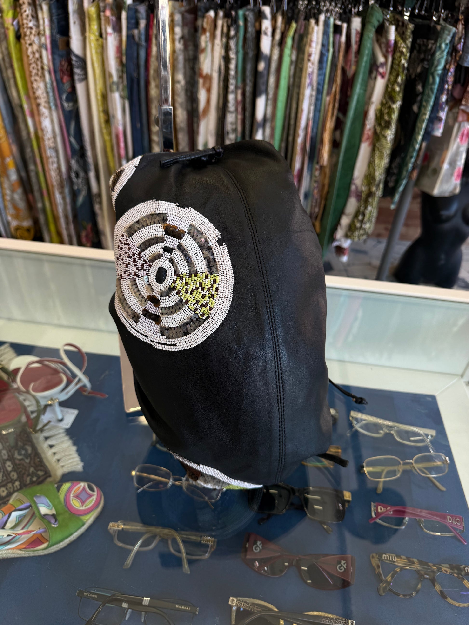 Borsa Etro ricamata in perline navajo 00s