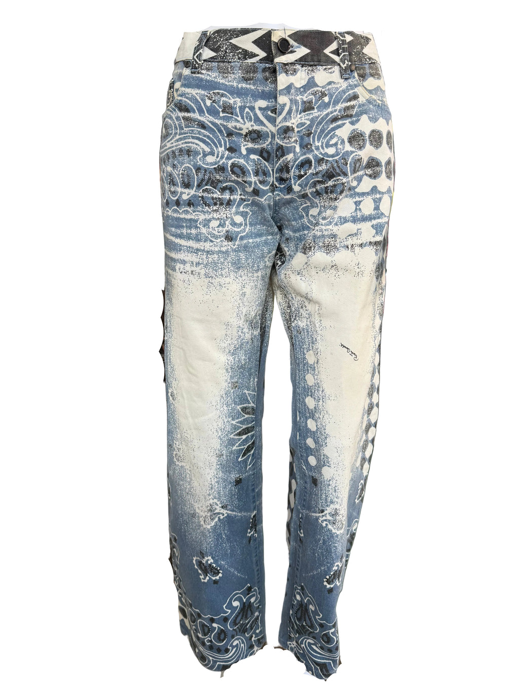 Jeans bandana Roberto Cavalli blu SS2003