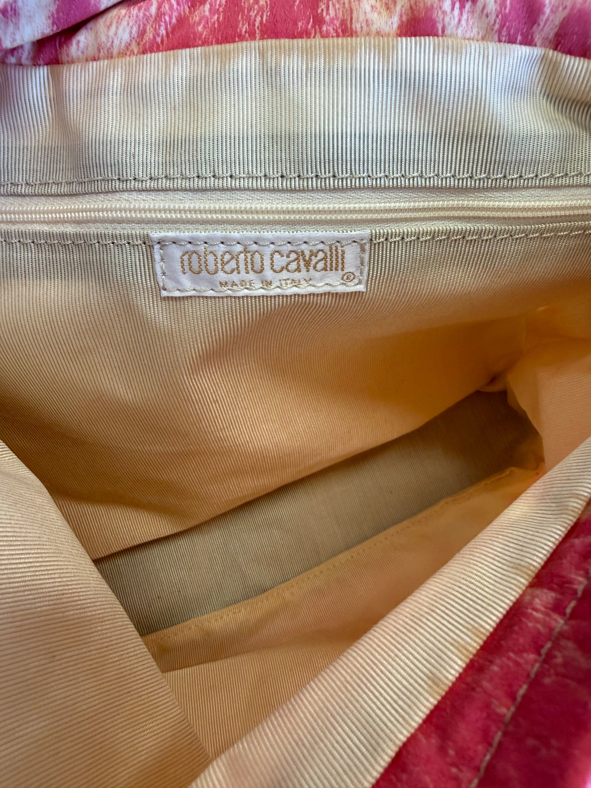 Borsa Roberto Cavalli SS2000 pink leopard print