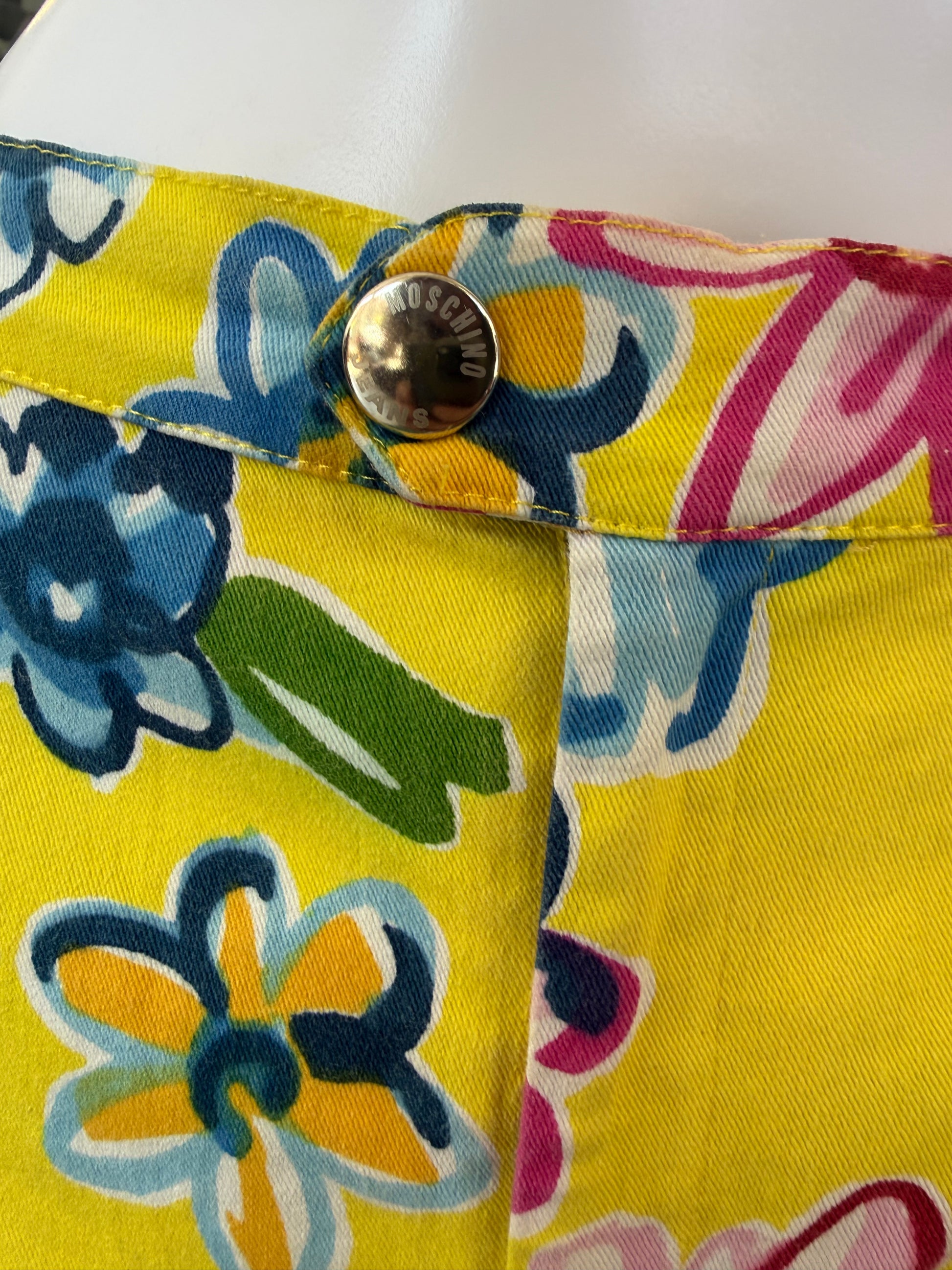 Jeans Moschino Capri fiori 2000s