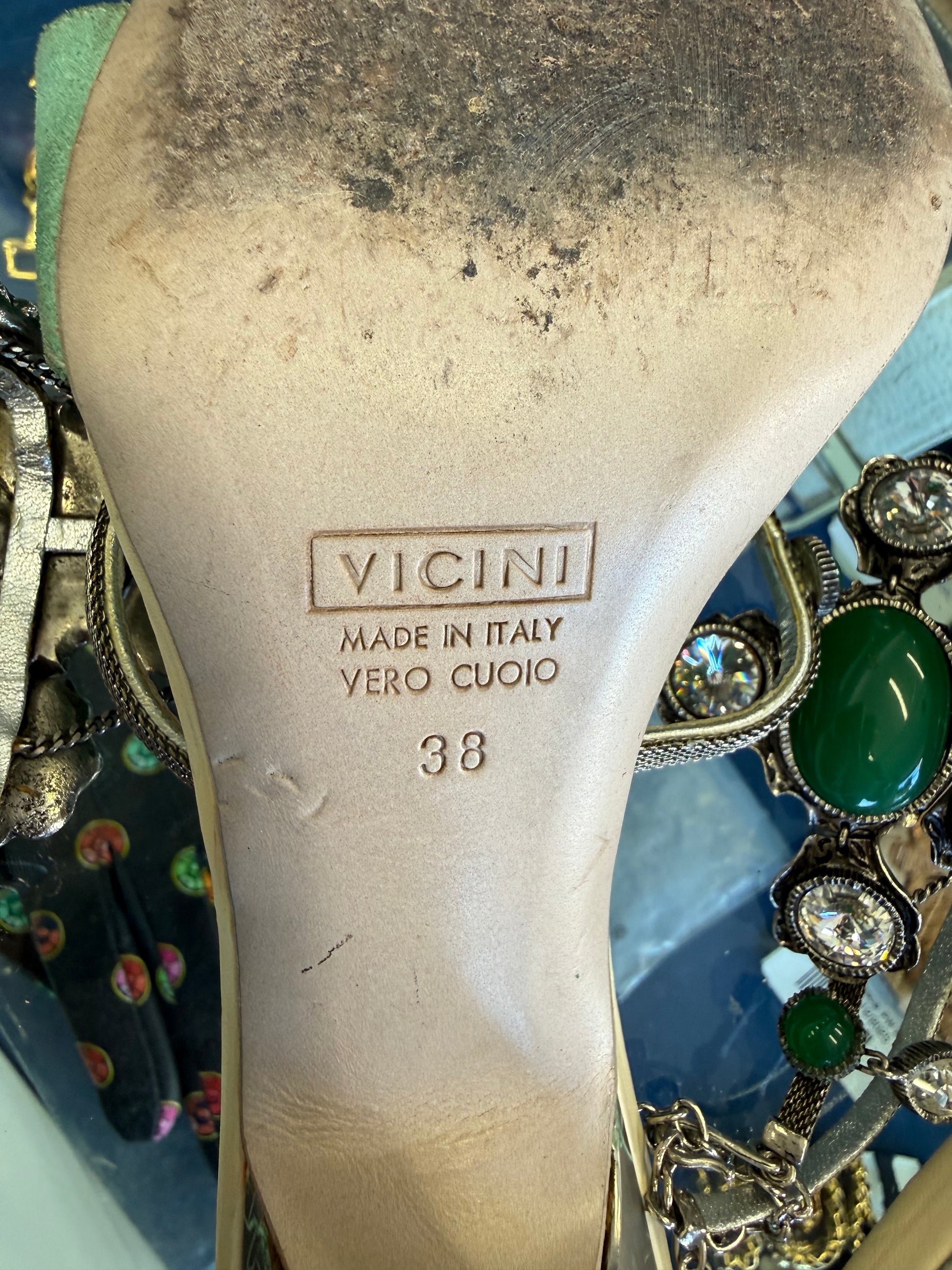 Sandali gioiello smeraldo Vicini by Giuseppe Zanotti 2000”