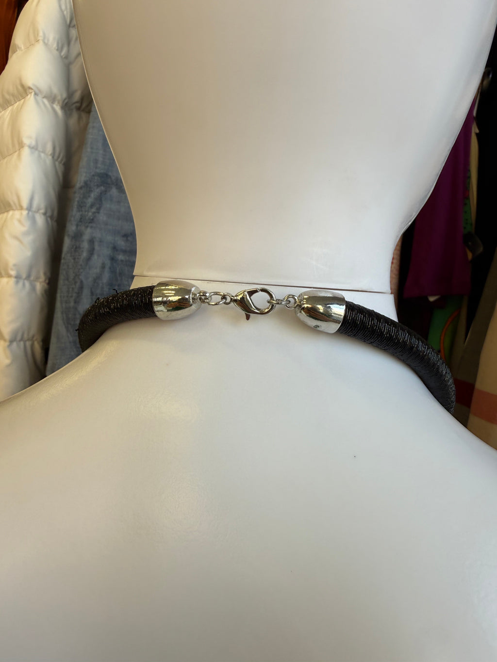 Top Versace fiori con collana 90s