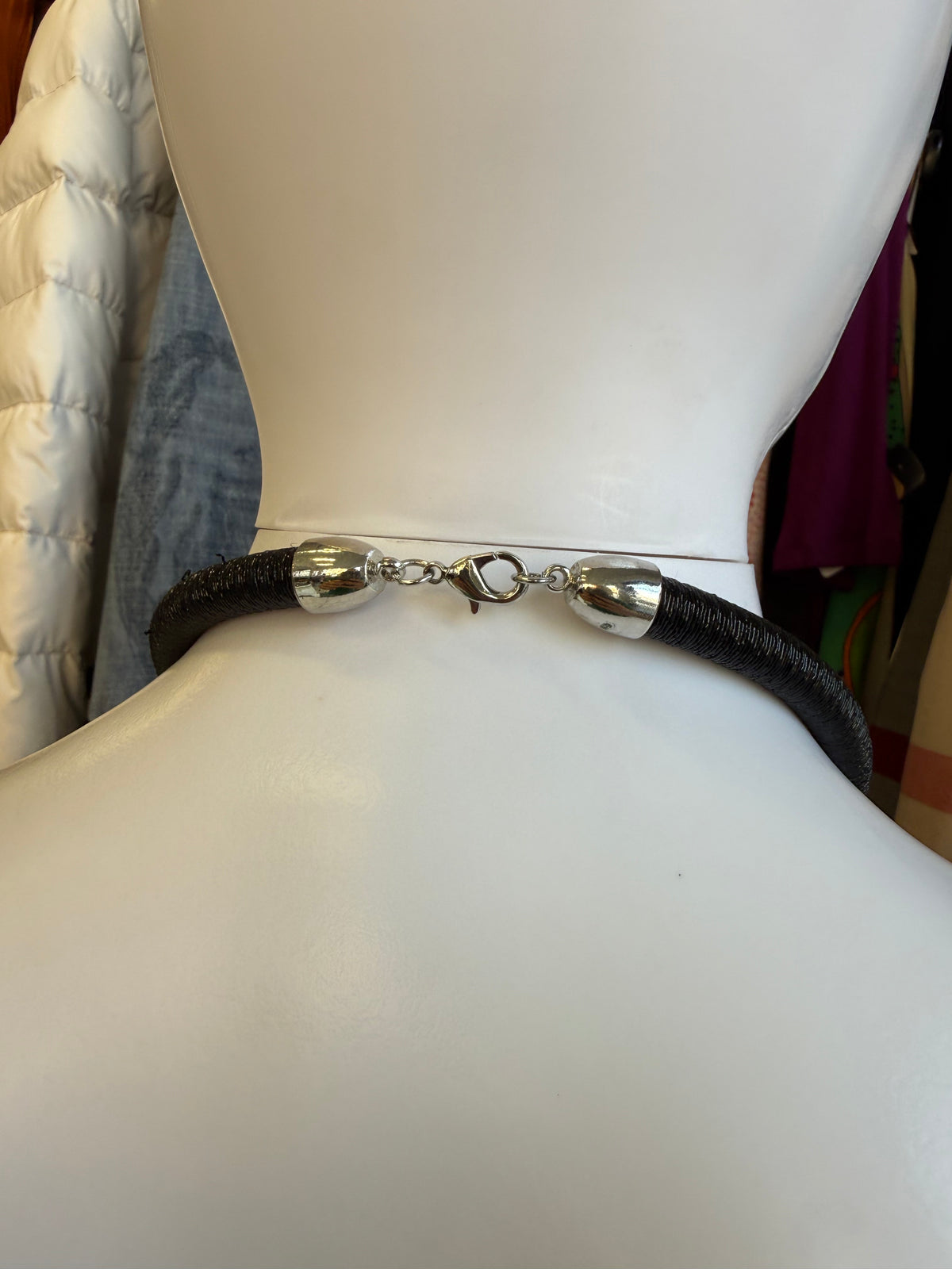 Top Versace fiori con collana 90s