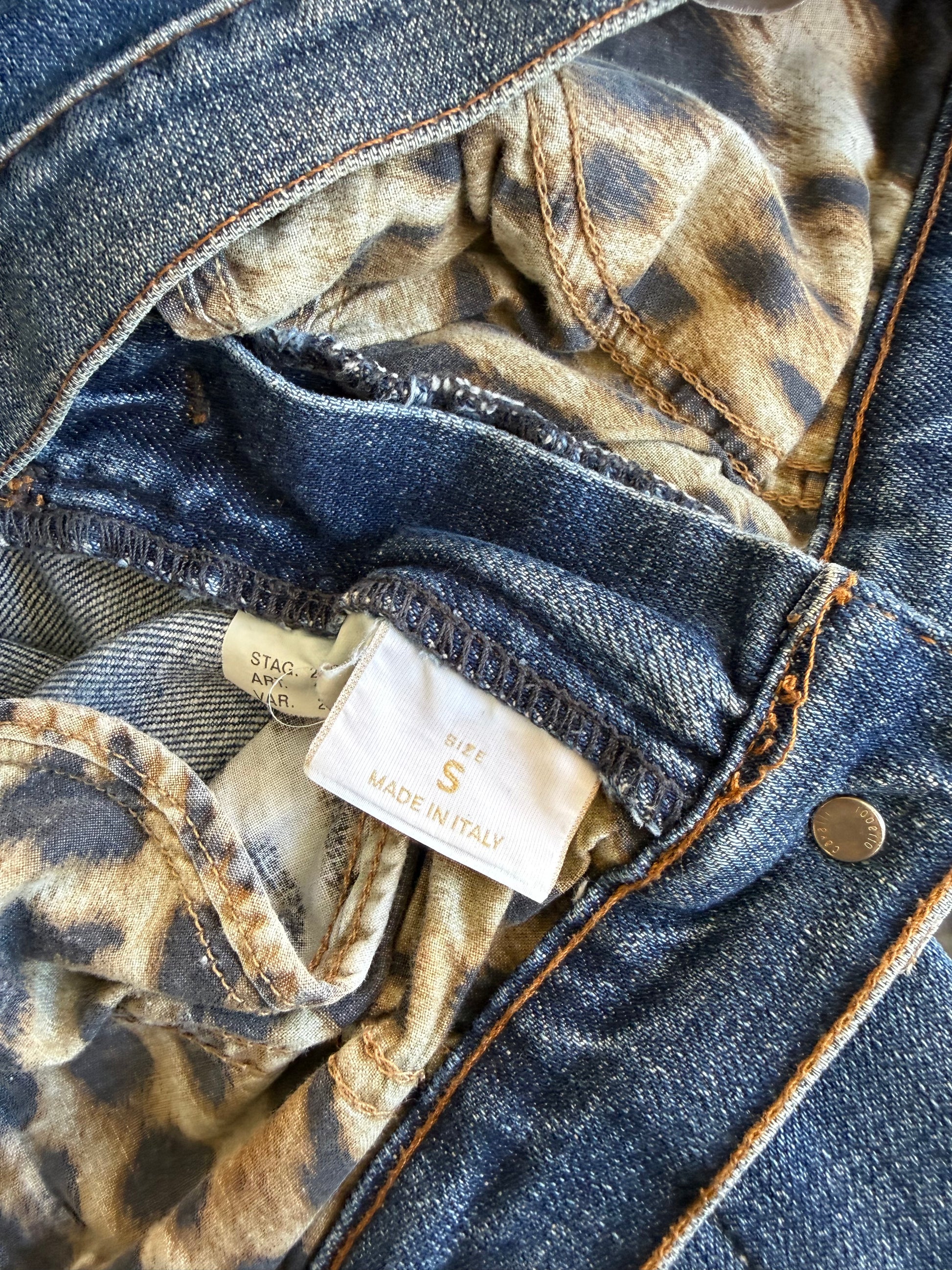 Jeans Roberto Cavalli SS2003 tattoo ricami