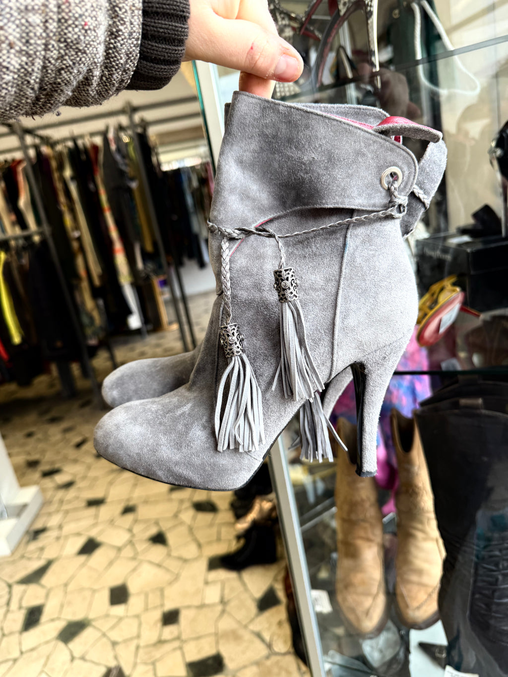 Stivaletti con tacco Le Silla con nappine