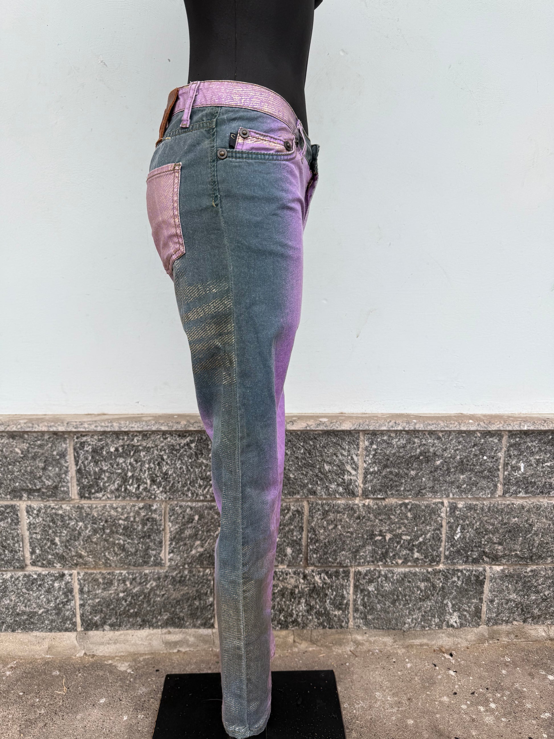 Jeans Roberto Cavalli Just multicolore anni 2000