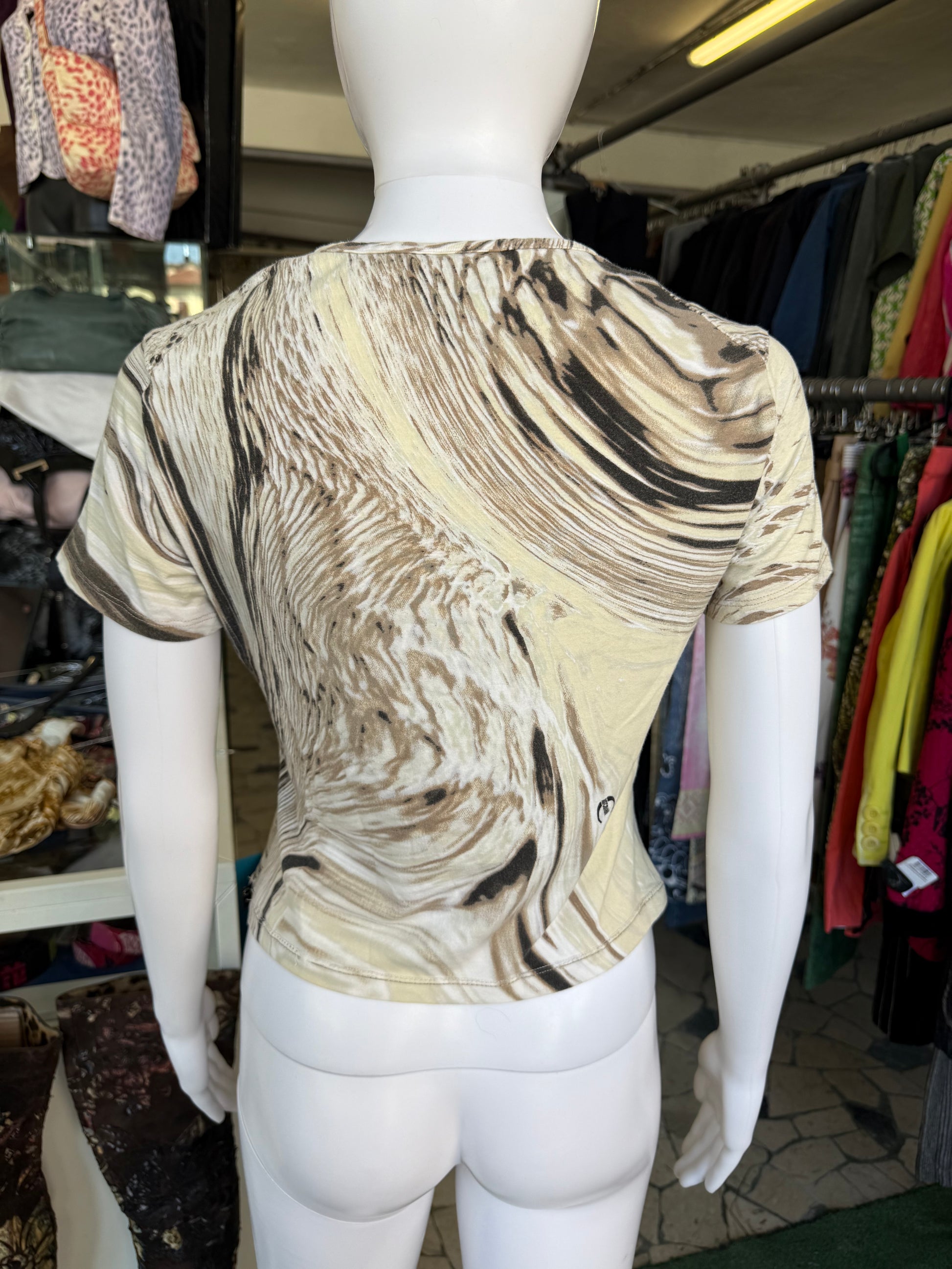 Top Roberto Cavalli pitone sfumato 2000s