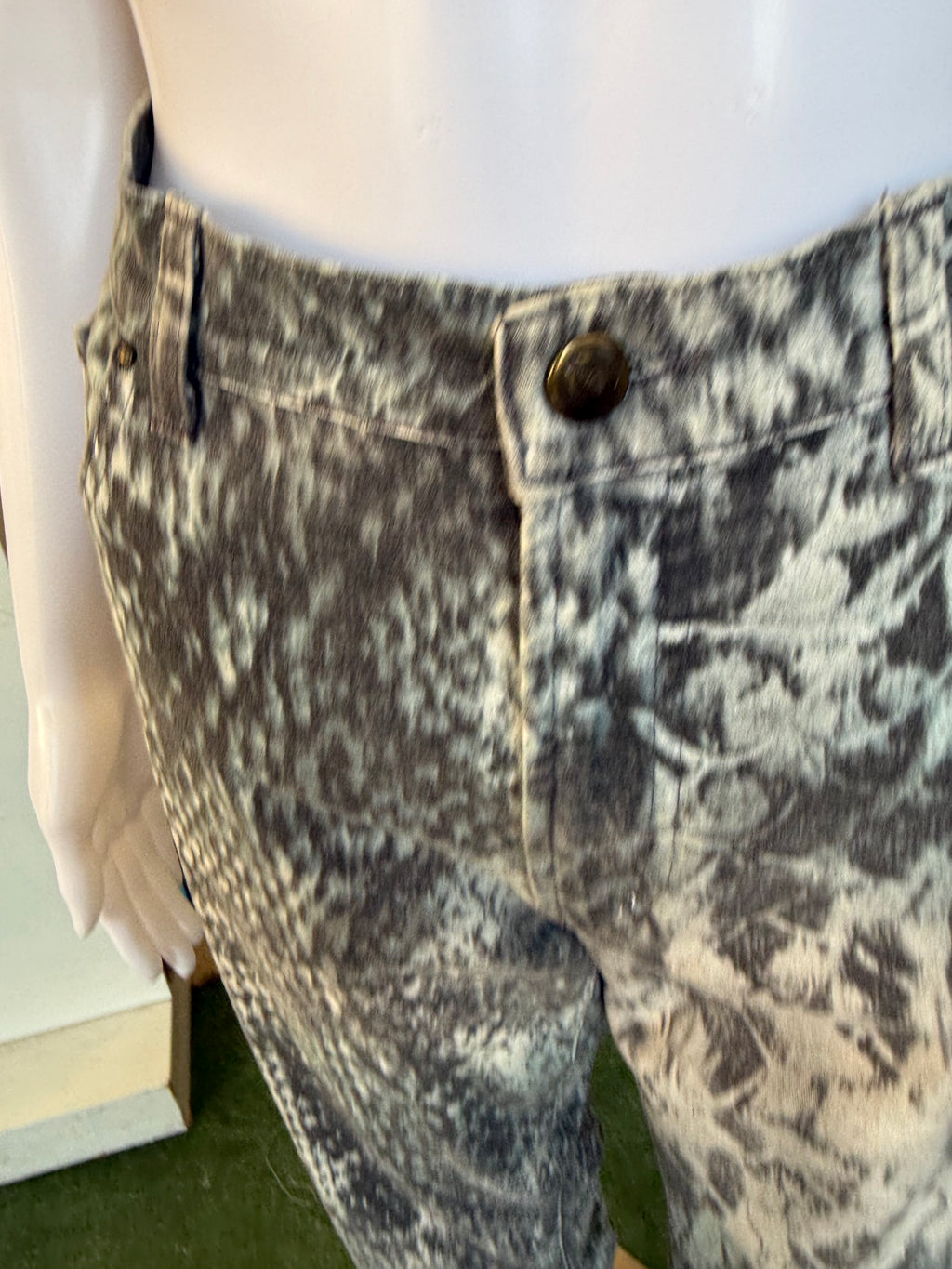 Jeans Roberto Cavalli pitone azzurro 00s
