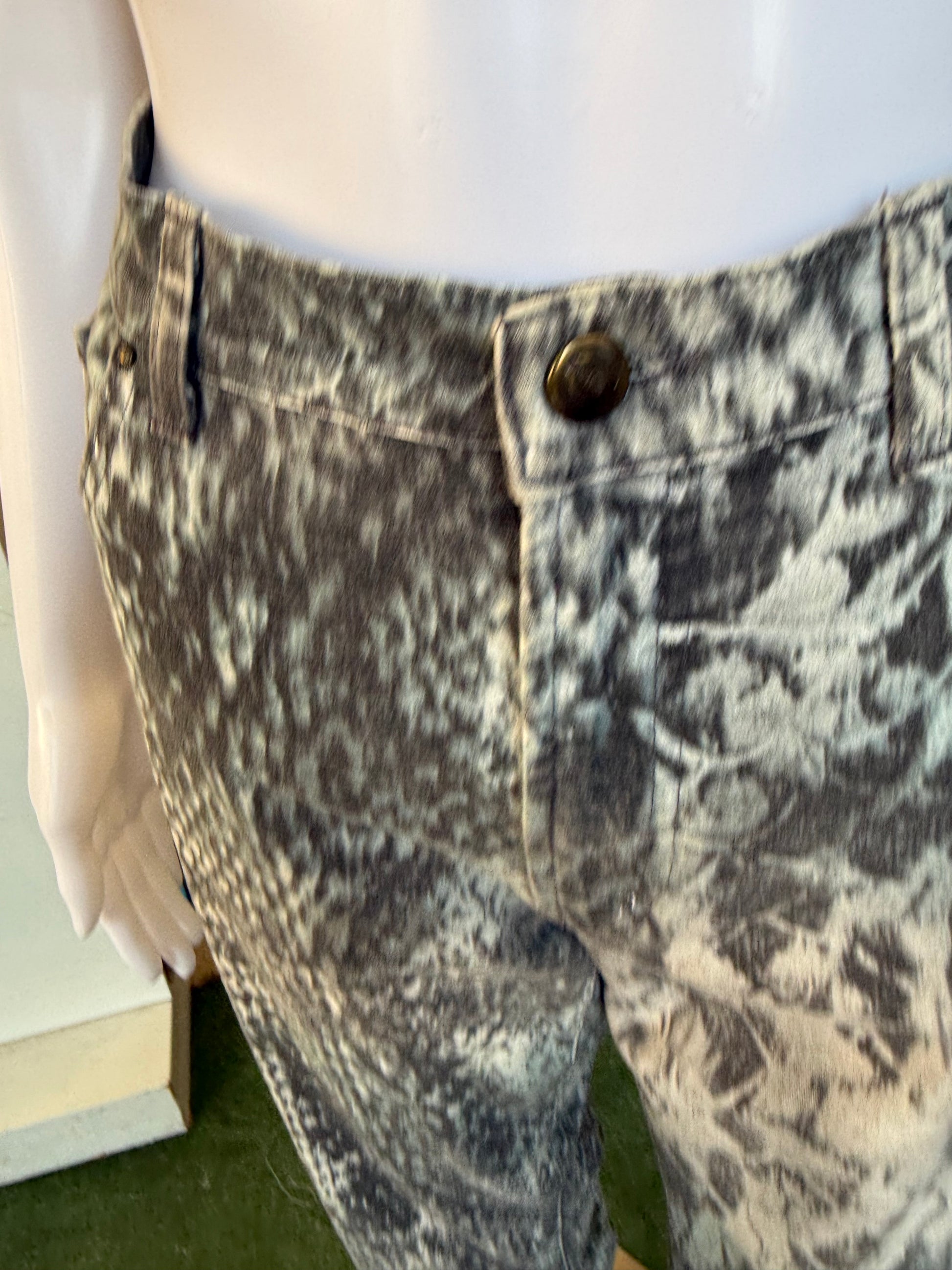 Jeans Roberto Cavalli pitone azzurro 00s