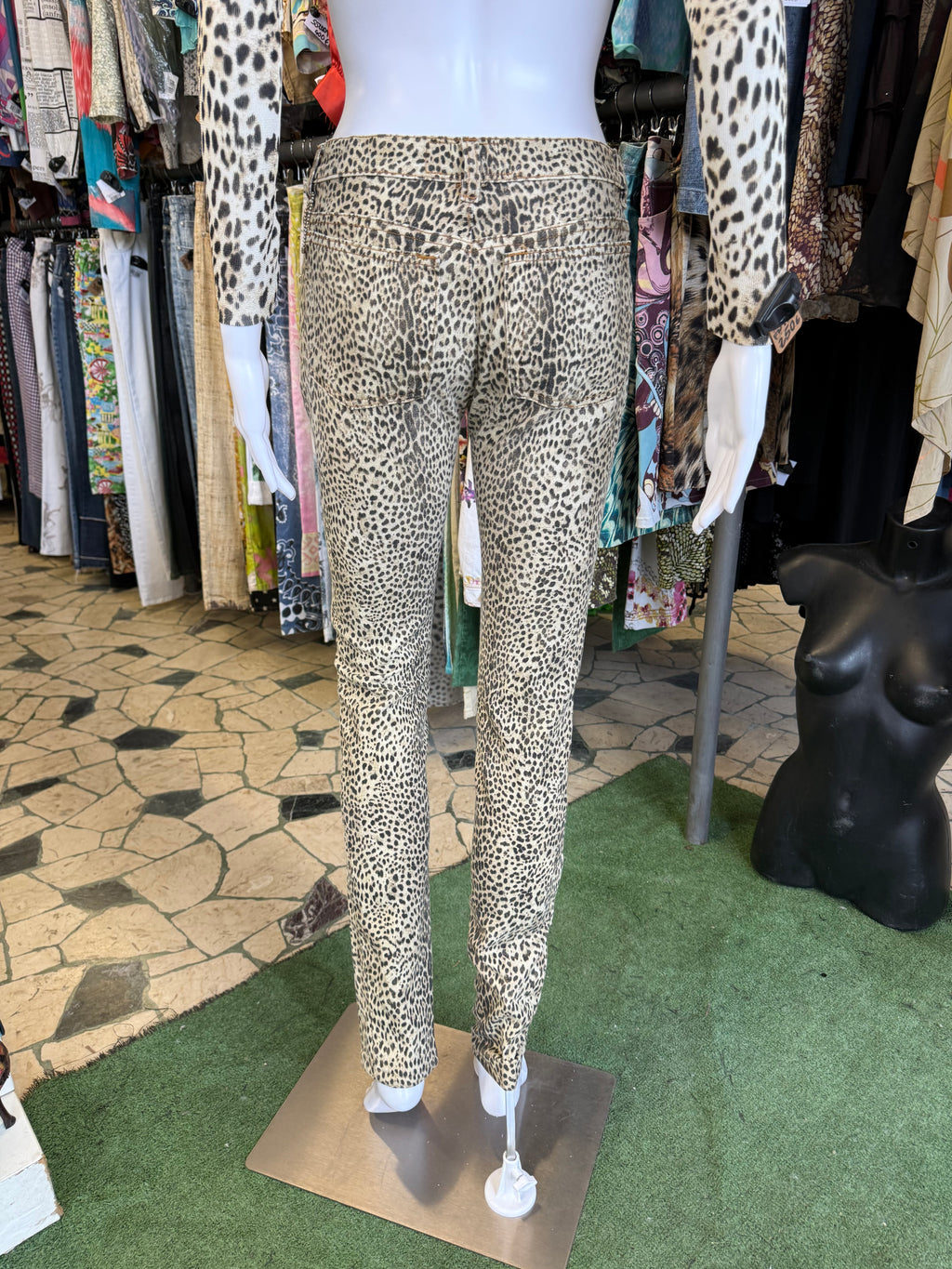 Jeans Roberto Cavalli leopardo FW1997