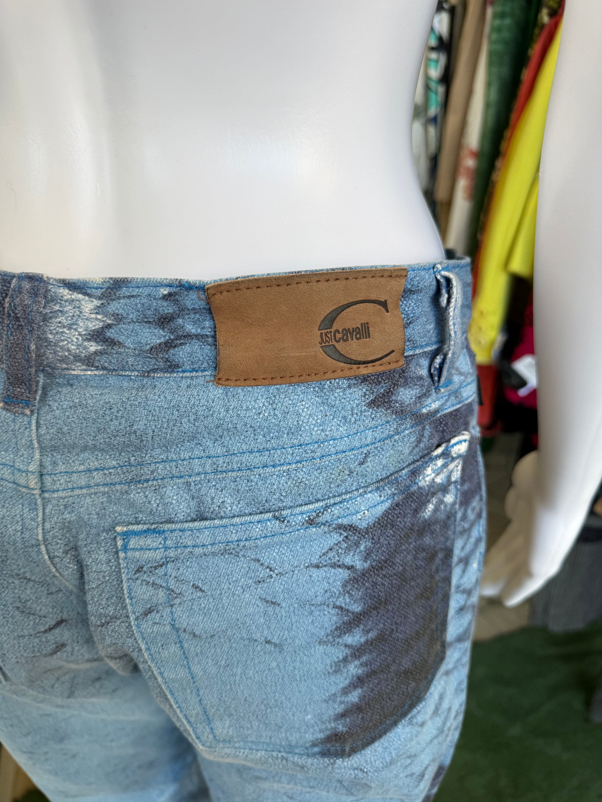 Jeans Roberto Cavalli blue fish 2000”