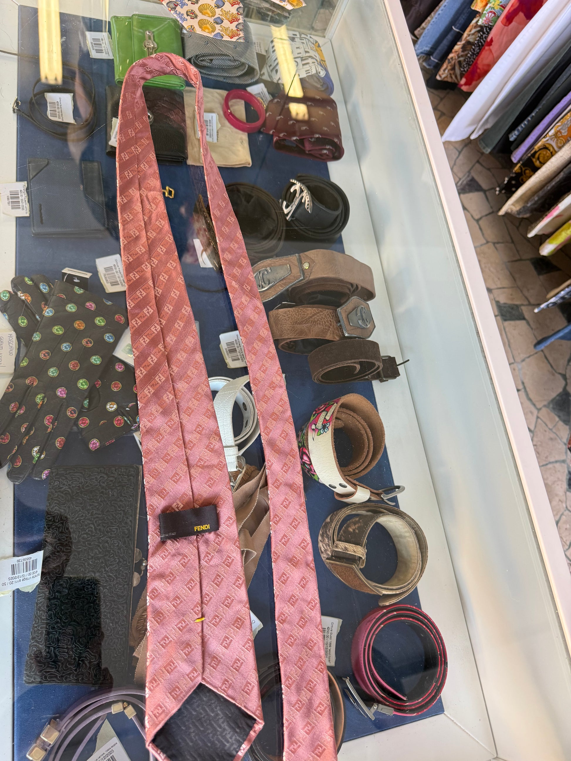 Cravatta Fendi Logo FF 2000s