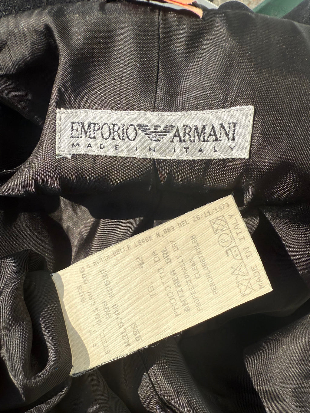 Cappotto lana Armani anni 80