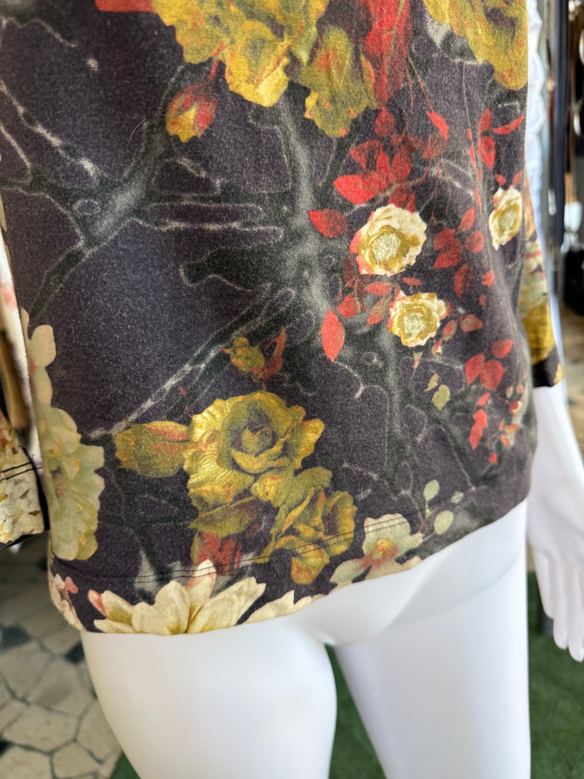 Top Roberto Cavalli floreale 2000s