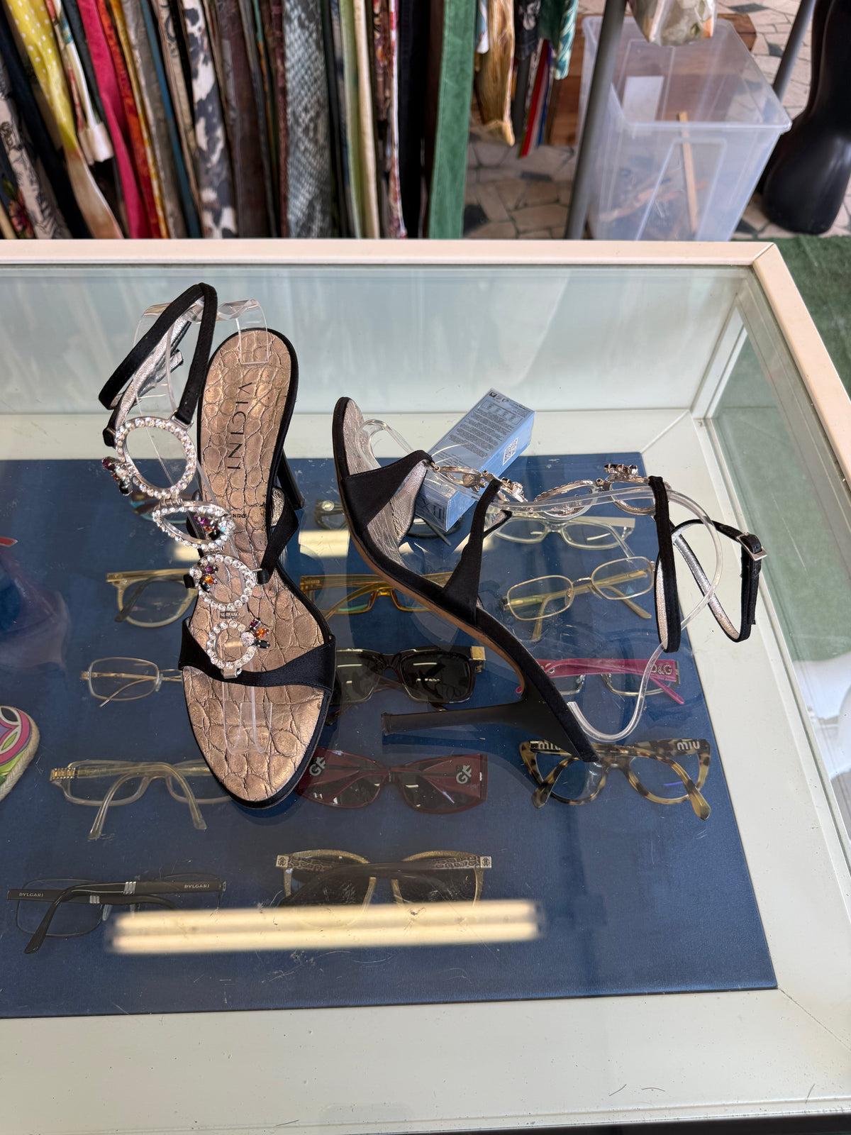 Sandalo gioiello Giuseppe Zanotti cristalli 00s