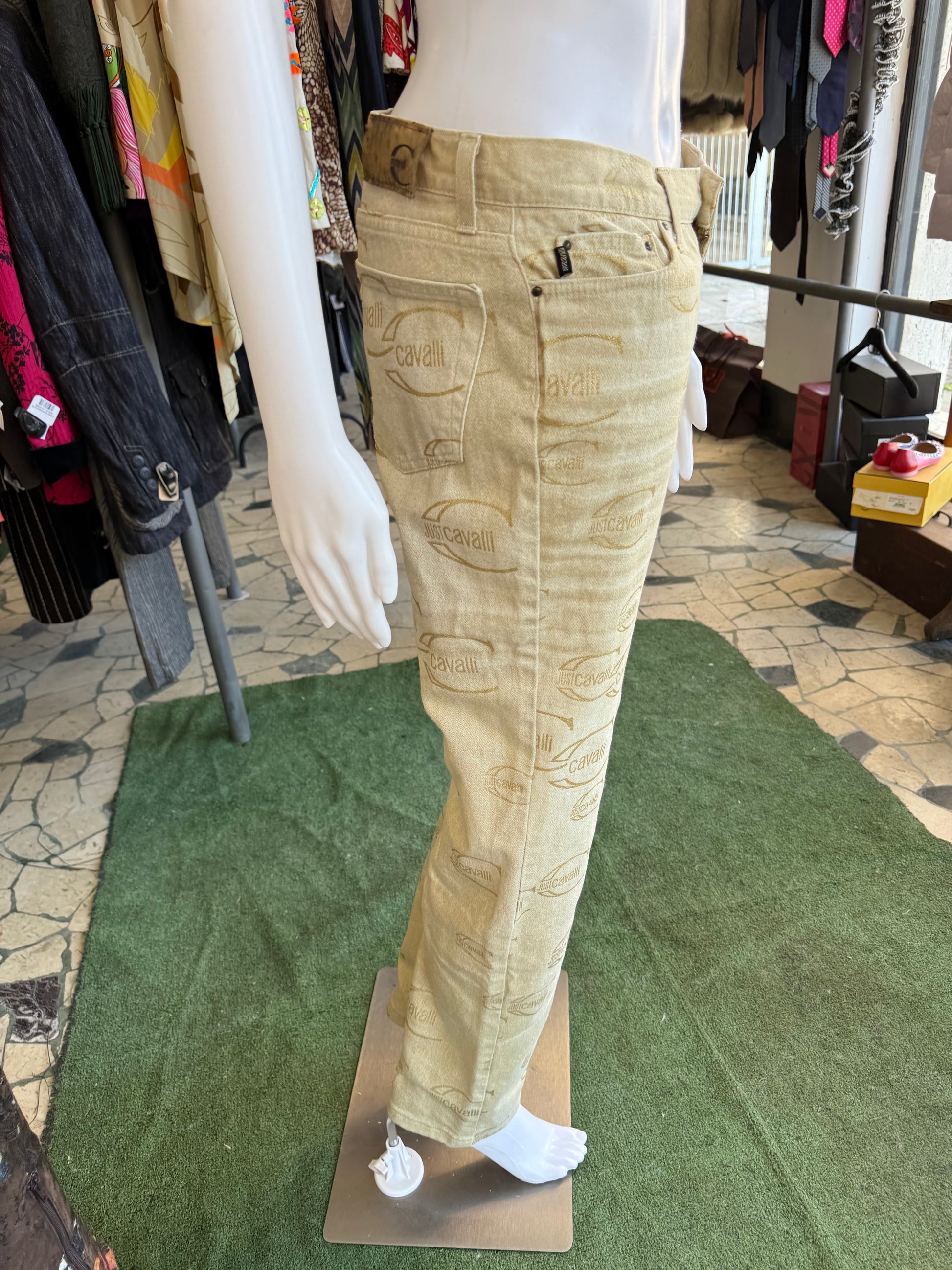Jeans logo Roberto Cavalli Just 2000s