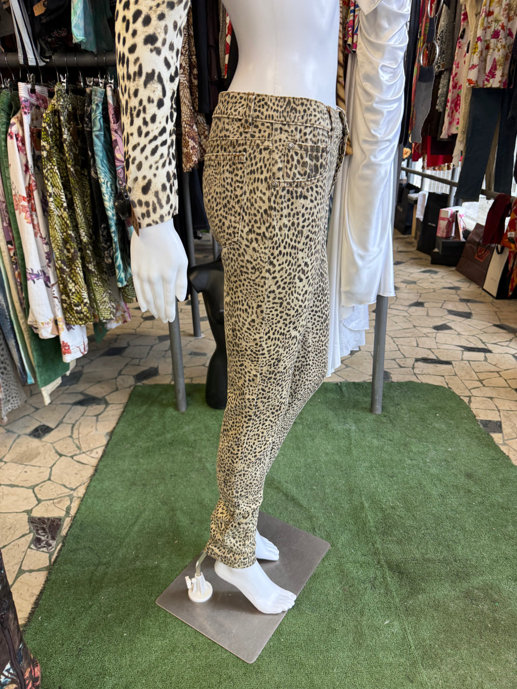 Jeans Roberto Cavalli leopardo FW1997