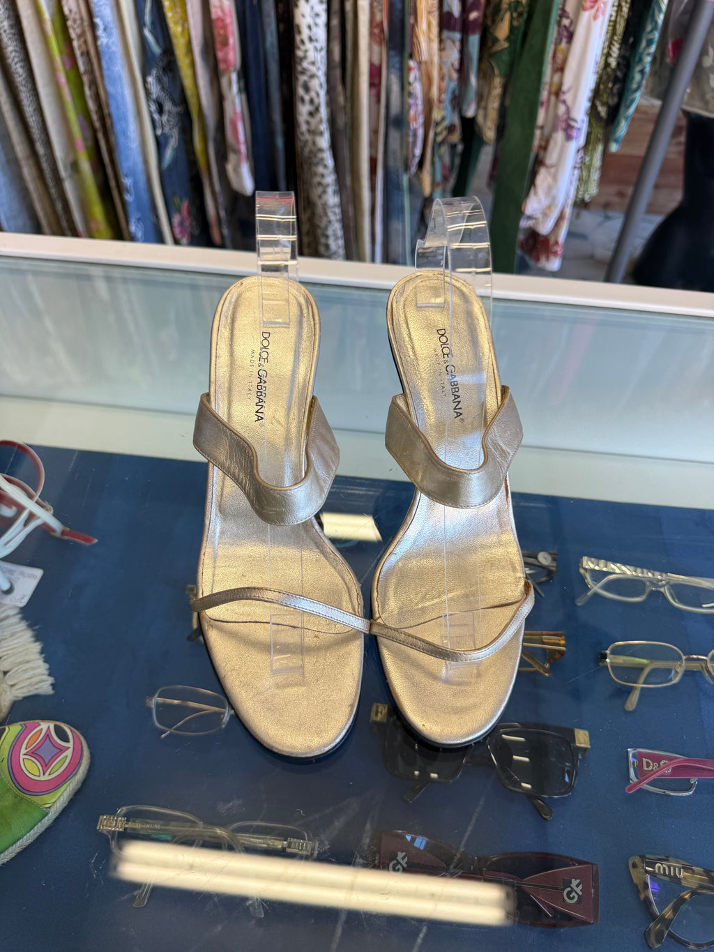 Sandali cristallo Dolce & Gabbana 00s nuovi